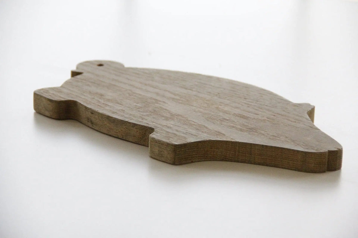 Vintage Cutting Board | Hand Carved Wooden Pig - Debra Hall Lifestyle