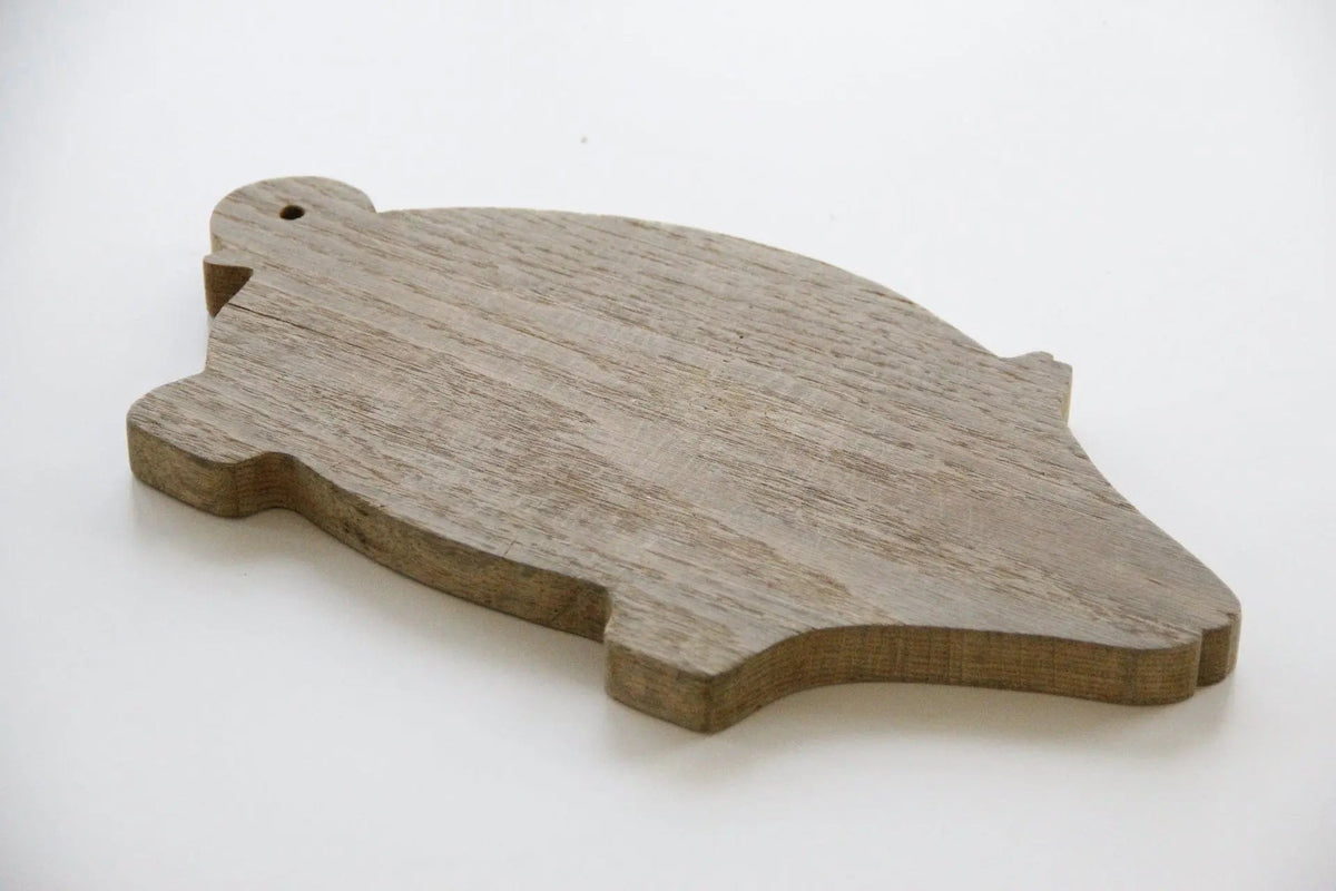 Vintage Cutting Board | Hand Carved Wooden Pig - Debra Hall Lifestyle