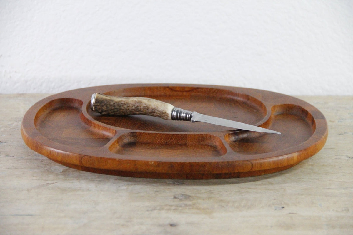 Vintage Digsmed Teak Serving Tray Danish Modern 1964 - Debra Hall Lifestyle