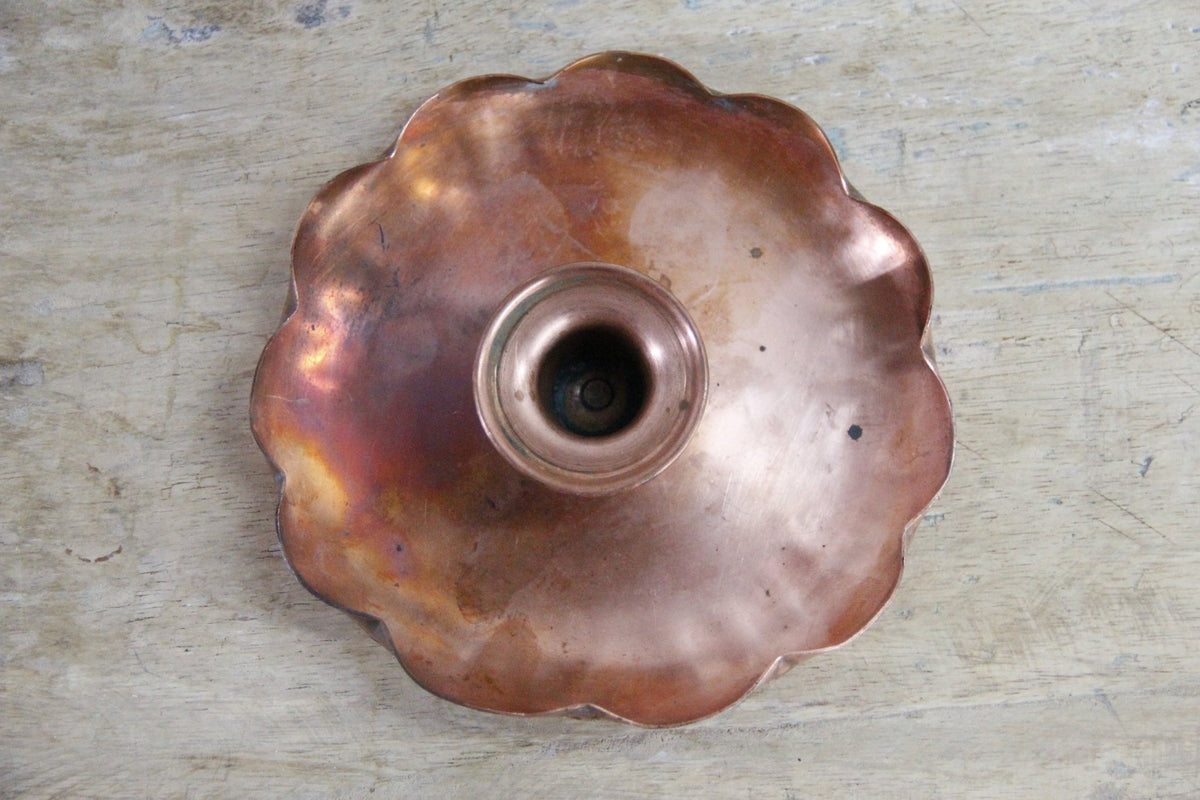 Vintage Drumgold Copper Candle Holder California Hand Wrought - Debra Hall Lifestyle