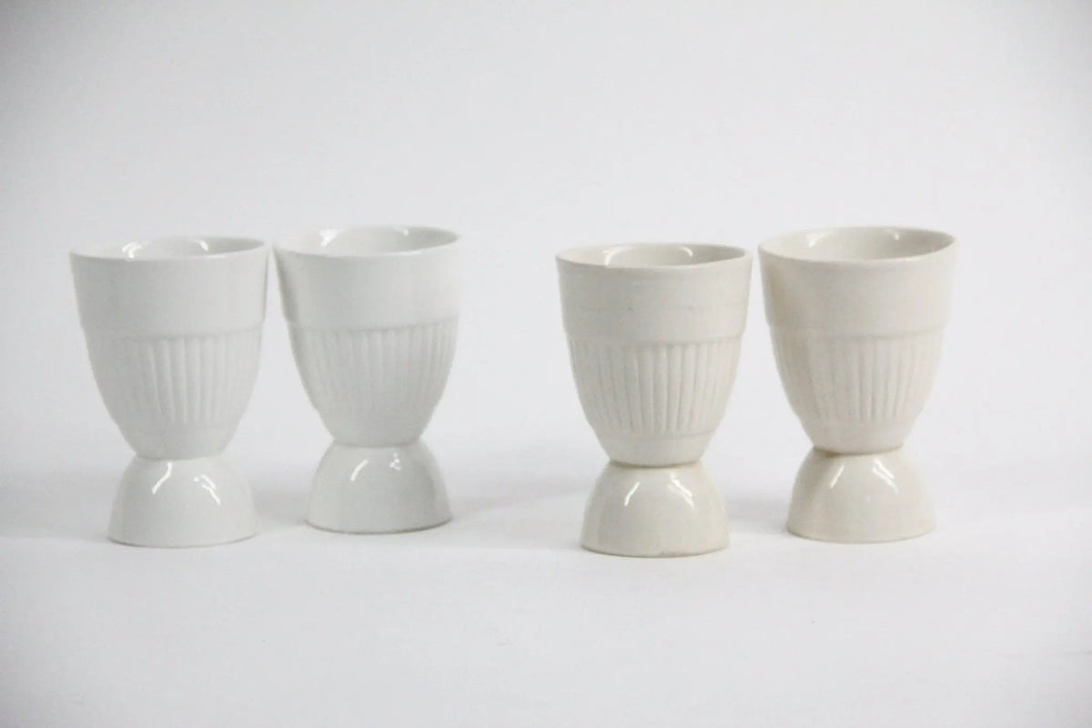 Vintage Egg Cup | Adams England White China | Pair - Debra Hall Lifestyle