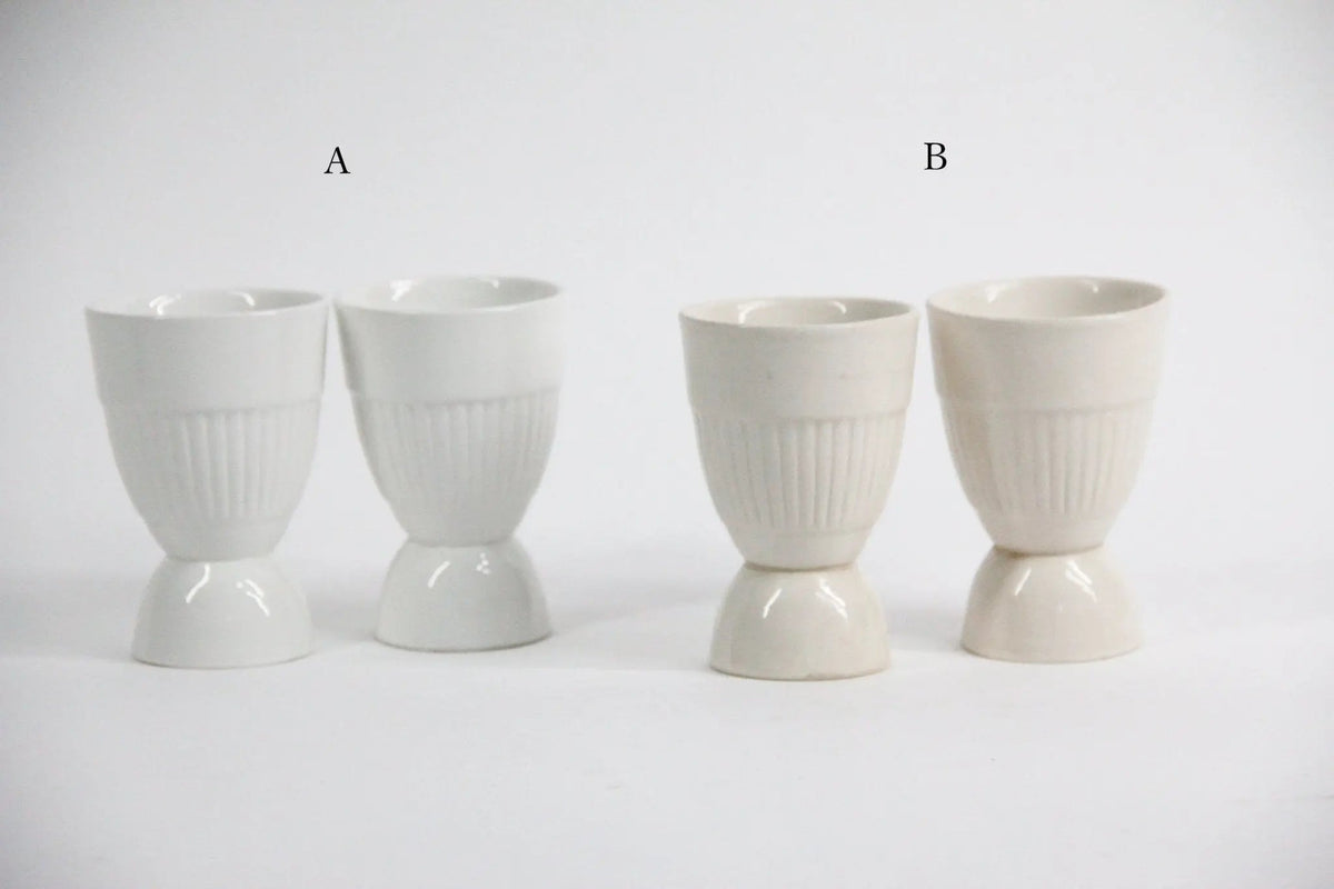 Vintage Egg Cup | Adams England White China | Pair - Debra Hall Lifestyle
