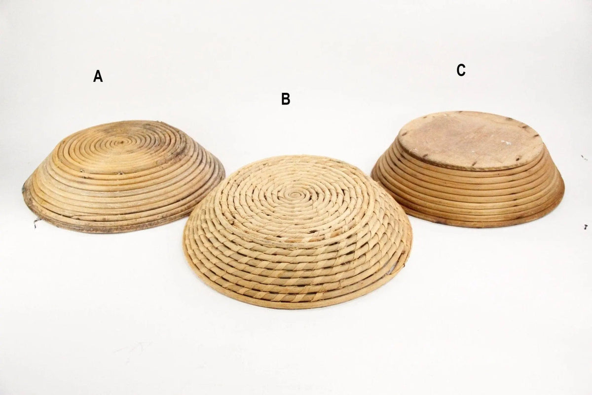 Vintage French Basket | Bread Proofing Round Banneton - Debra Hall Lifestyle