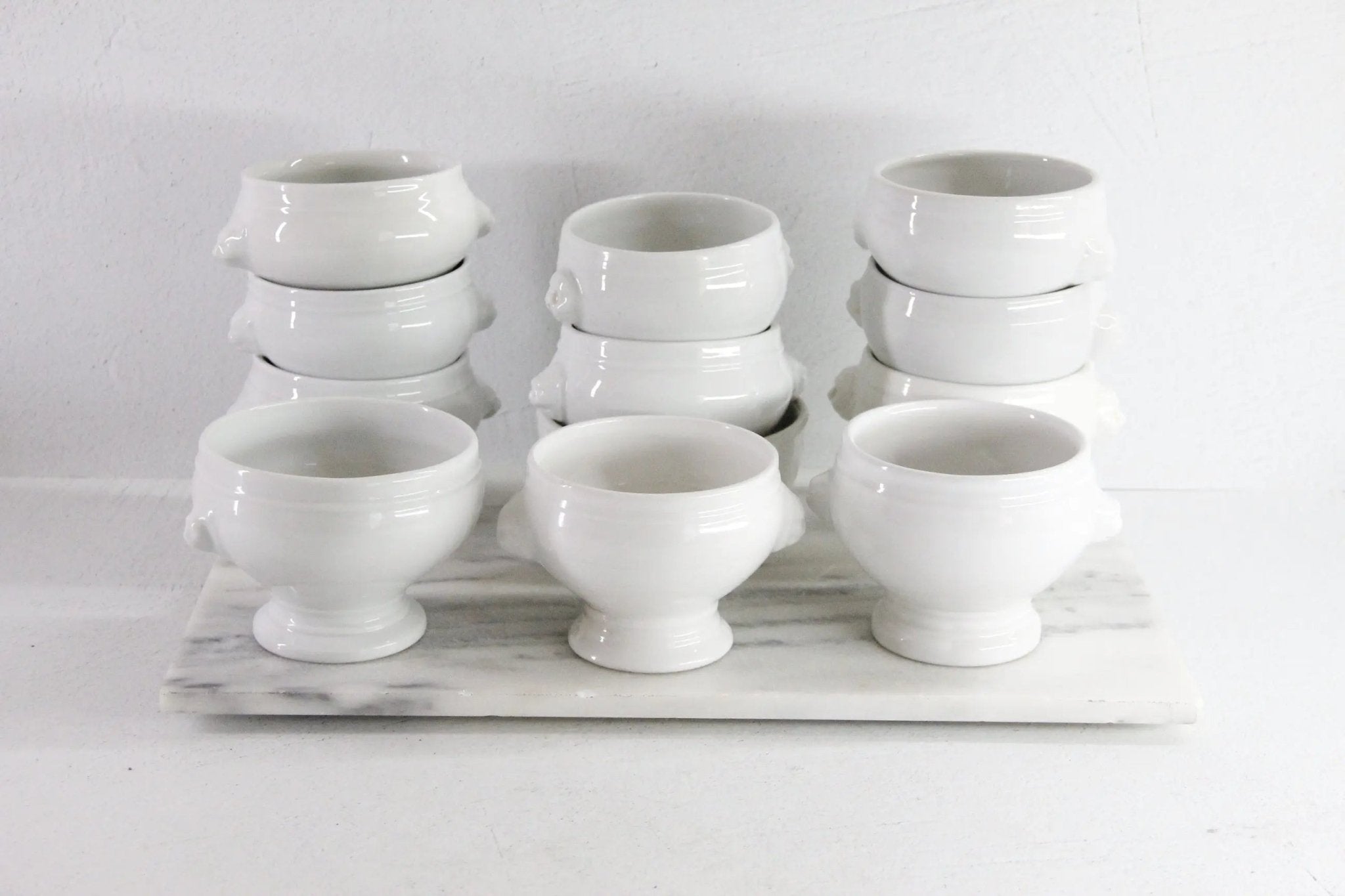 Vintage French Bowl | Lionhead Ironstone Soup Assorted - Debra Hall Lifestyle