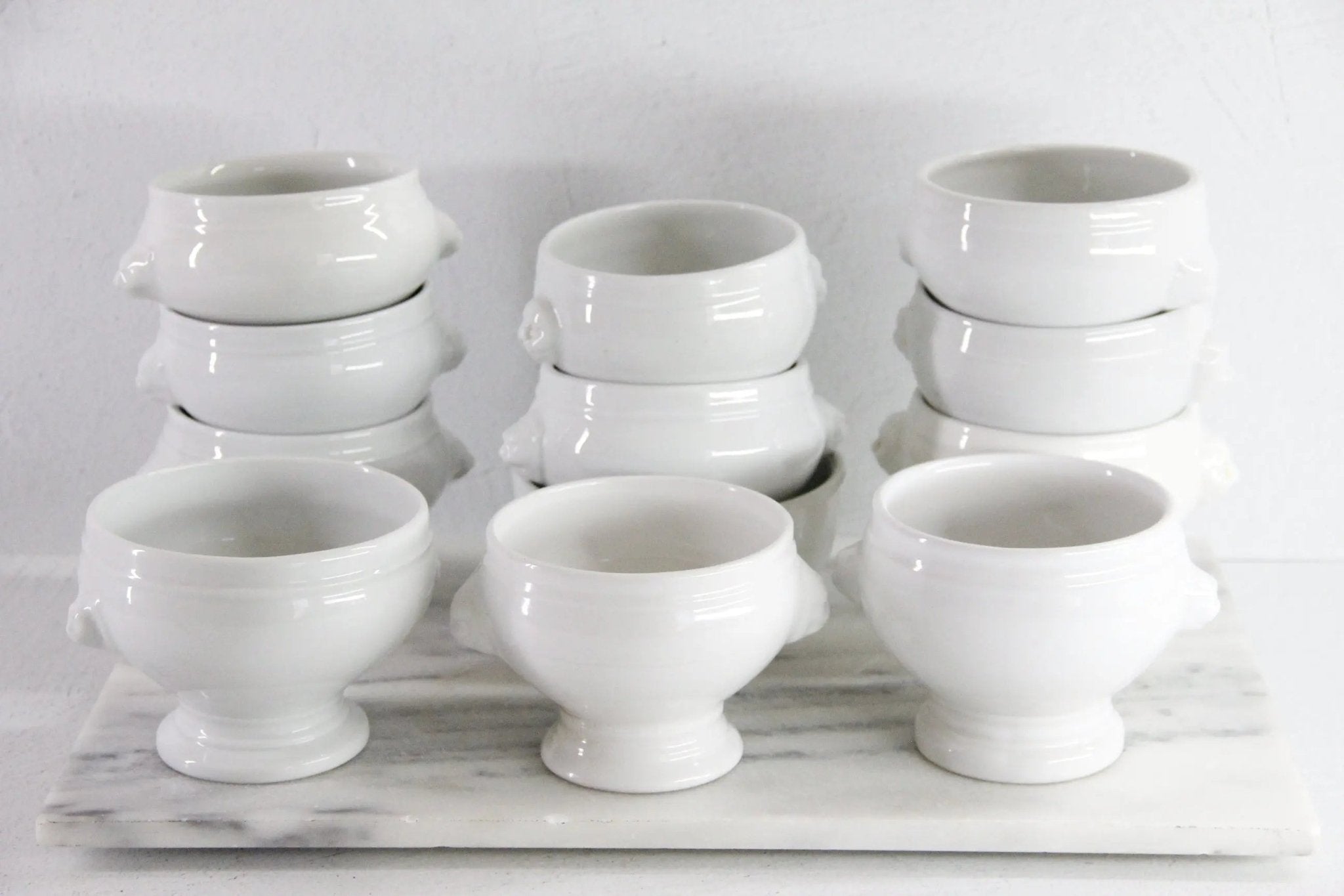 Vintage French Bowl | Lionhead Ironstone Soup Assorted - Debra Hall Lifestyle