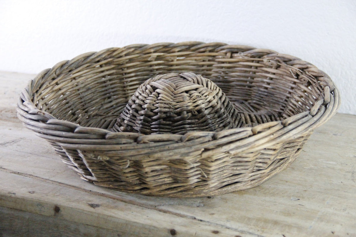 Vintage French Bread Basket | Wicker Bakery Banneton - Debra Hall Lifestyle