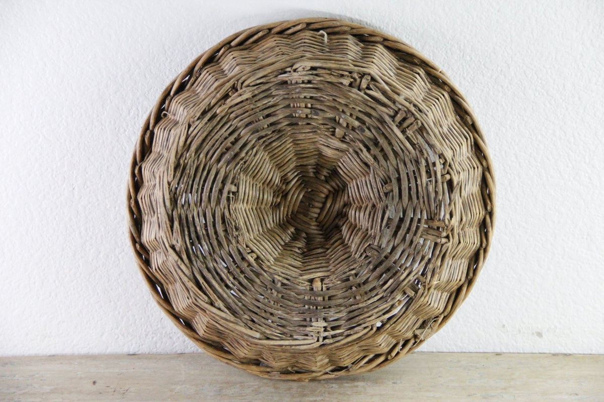 Vintage French Bread Basket | Wicker Bakery Banneton - Debra Hall Lifestyle