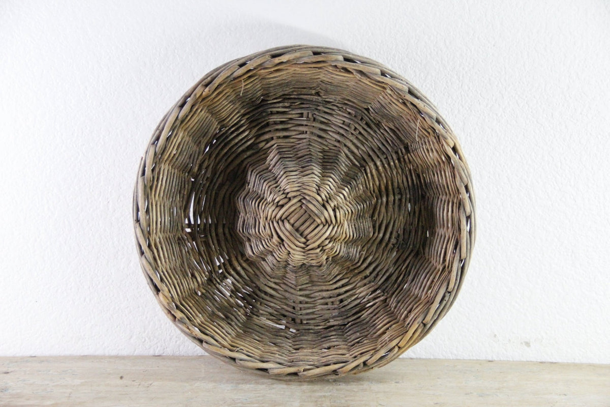 Vintage French Bread Basket | Wicker Bakery Banneton - Debra Hall Lifestyle