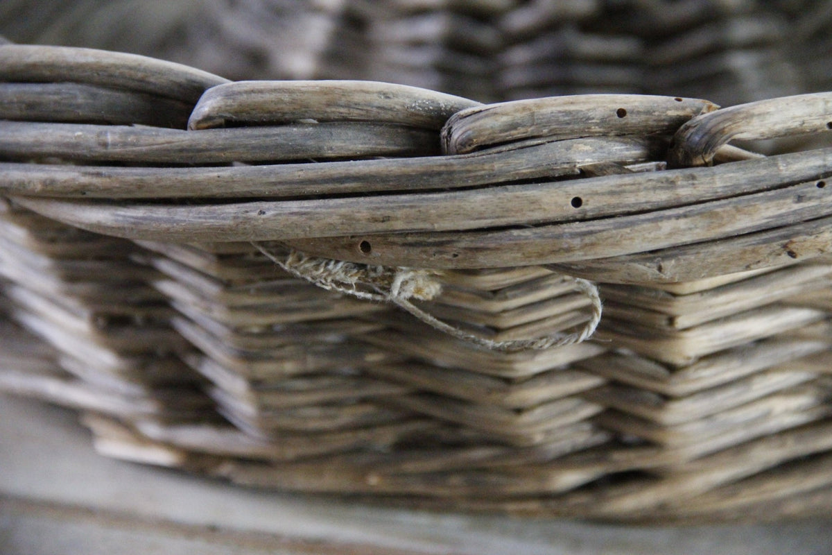 Vintage French Bread Basket | Wicker Bakery Banneton - Debra Hall Lifestyle