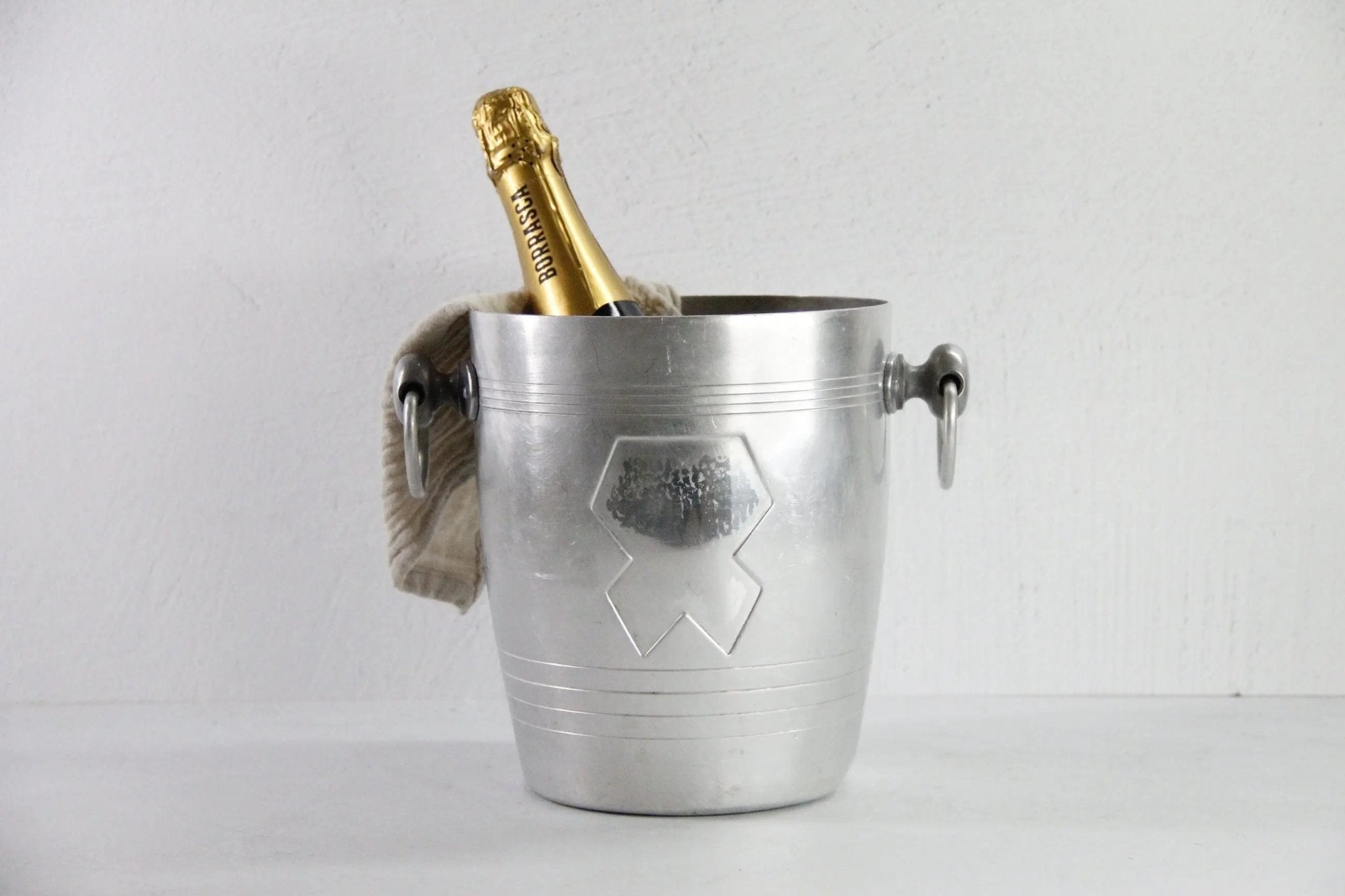 Vintage French Champagne Bucket | Bar Bistro Cooler - Debra Hall Lifestyle