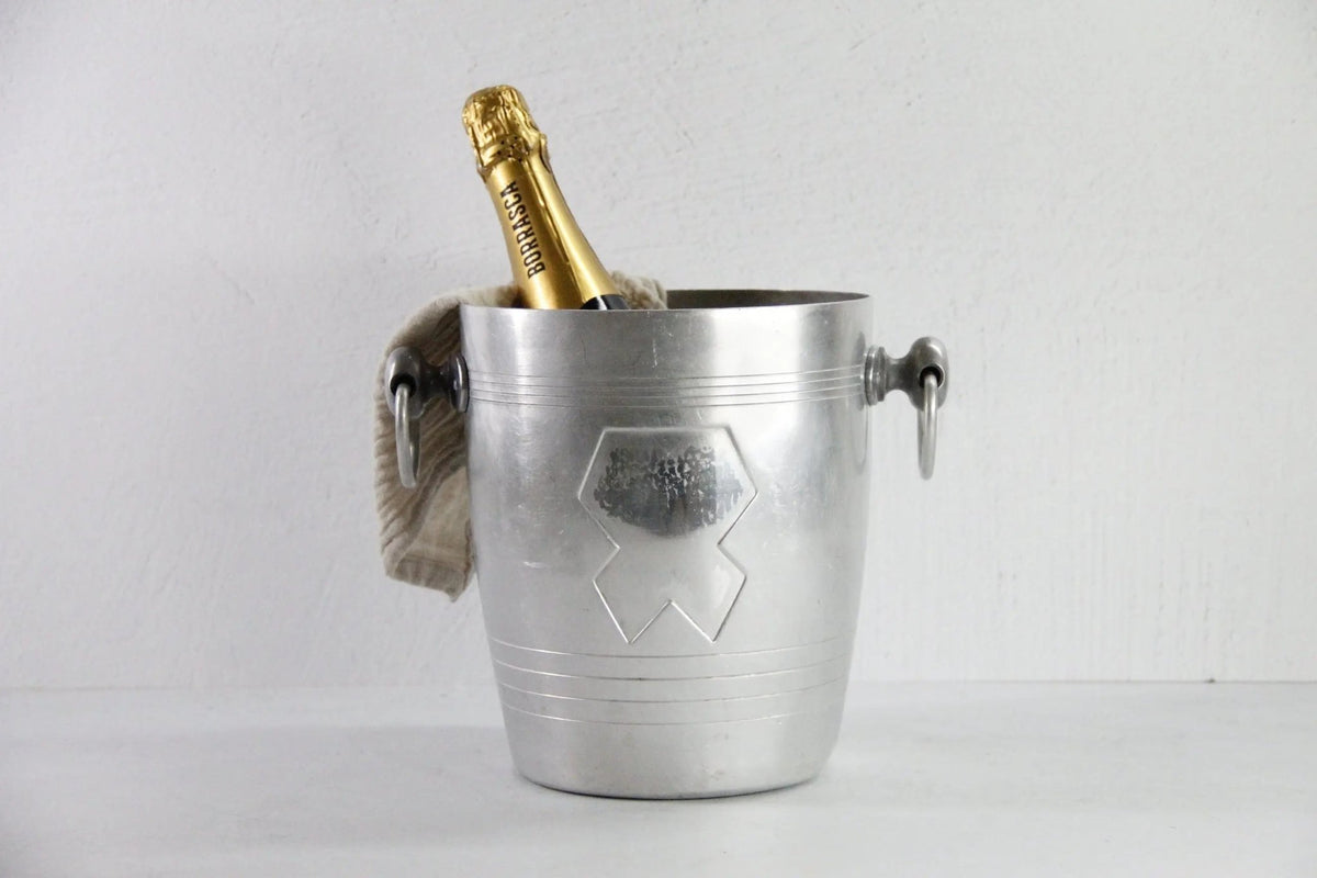 Vintage French Champagne Bucket | Bar Bistro Cooler - Debra Hall Lifestyle