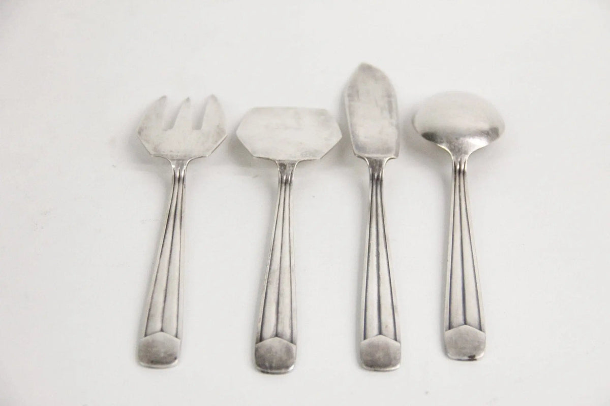 Vintage French Serving Set | Hors D'oeuvres Flatware Set - Debra Hall Lifestyle