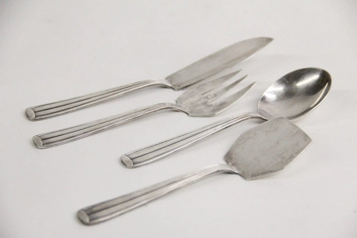 Vintage French Serving Set | Hors D'oeuvres Flatware Set - Debra Hall Lifestyle
