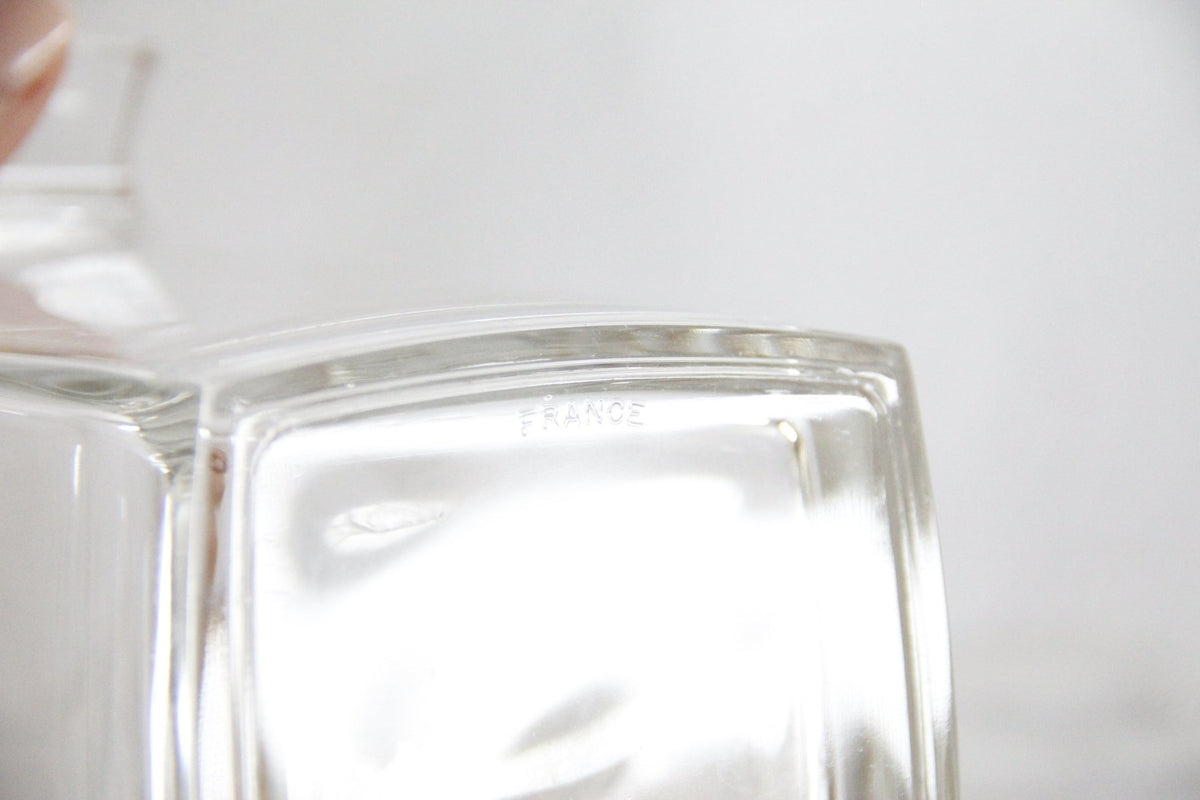 Vintage Glass Ice Bucket Stamped France | Art Deco - Debra Hall Lifestyle