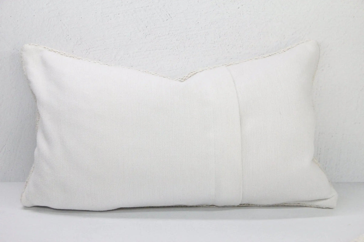Vintage Hemp Pillow | Organic Hand Woven | Small Lumbar - Debra Hall Lifestyle