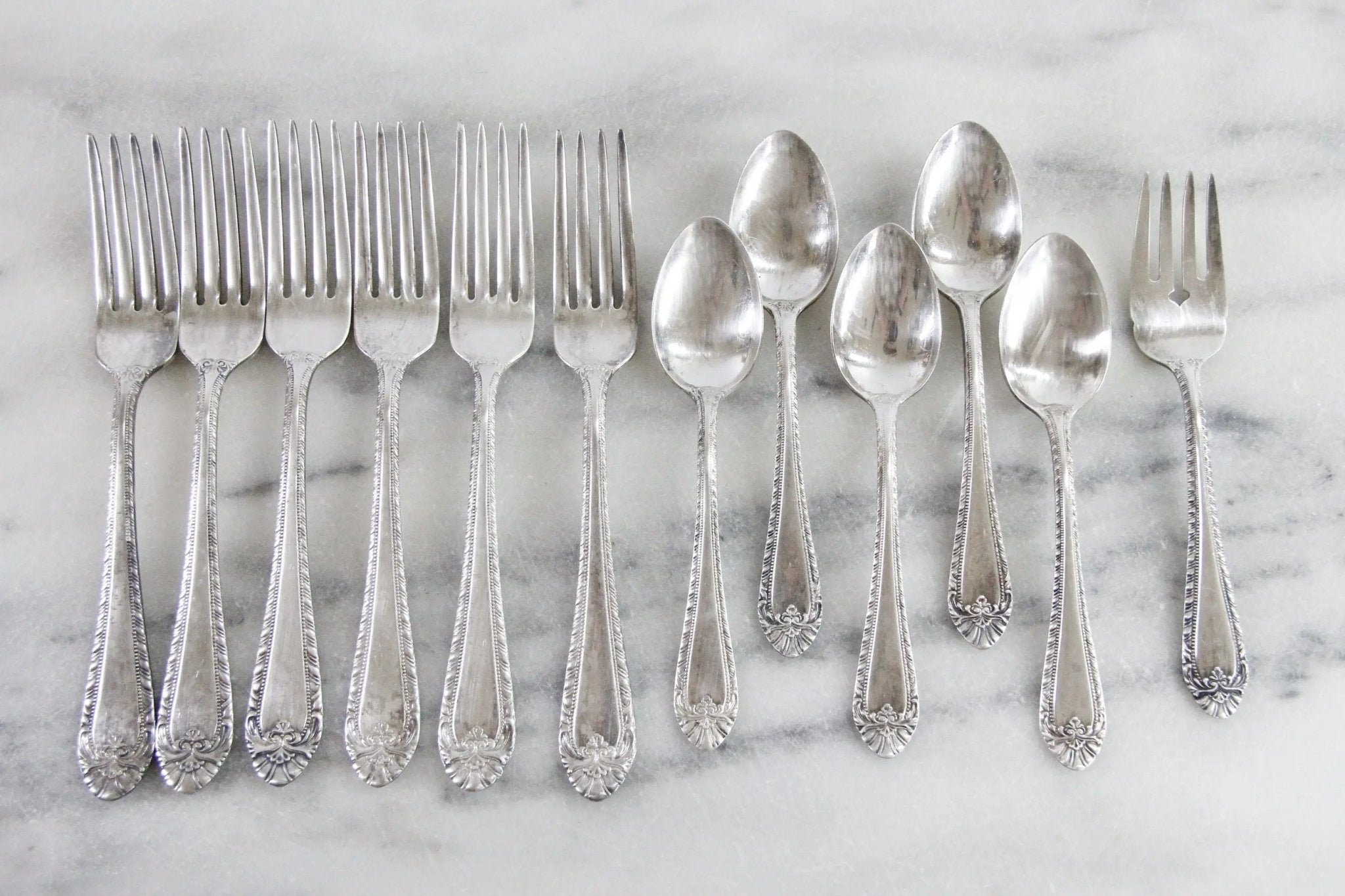 Vintage Hotel Flatware | Lot 12 Pieces Phoenician Hotel - Debra Hall Lifestyle