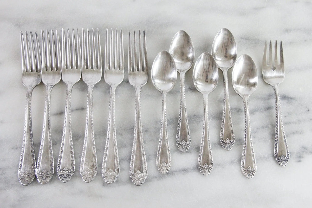 Vintage Hotel Flatware | Lot 12 Pieces Phoenician Hotel - Debra Hall Lifestyle