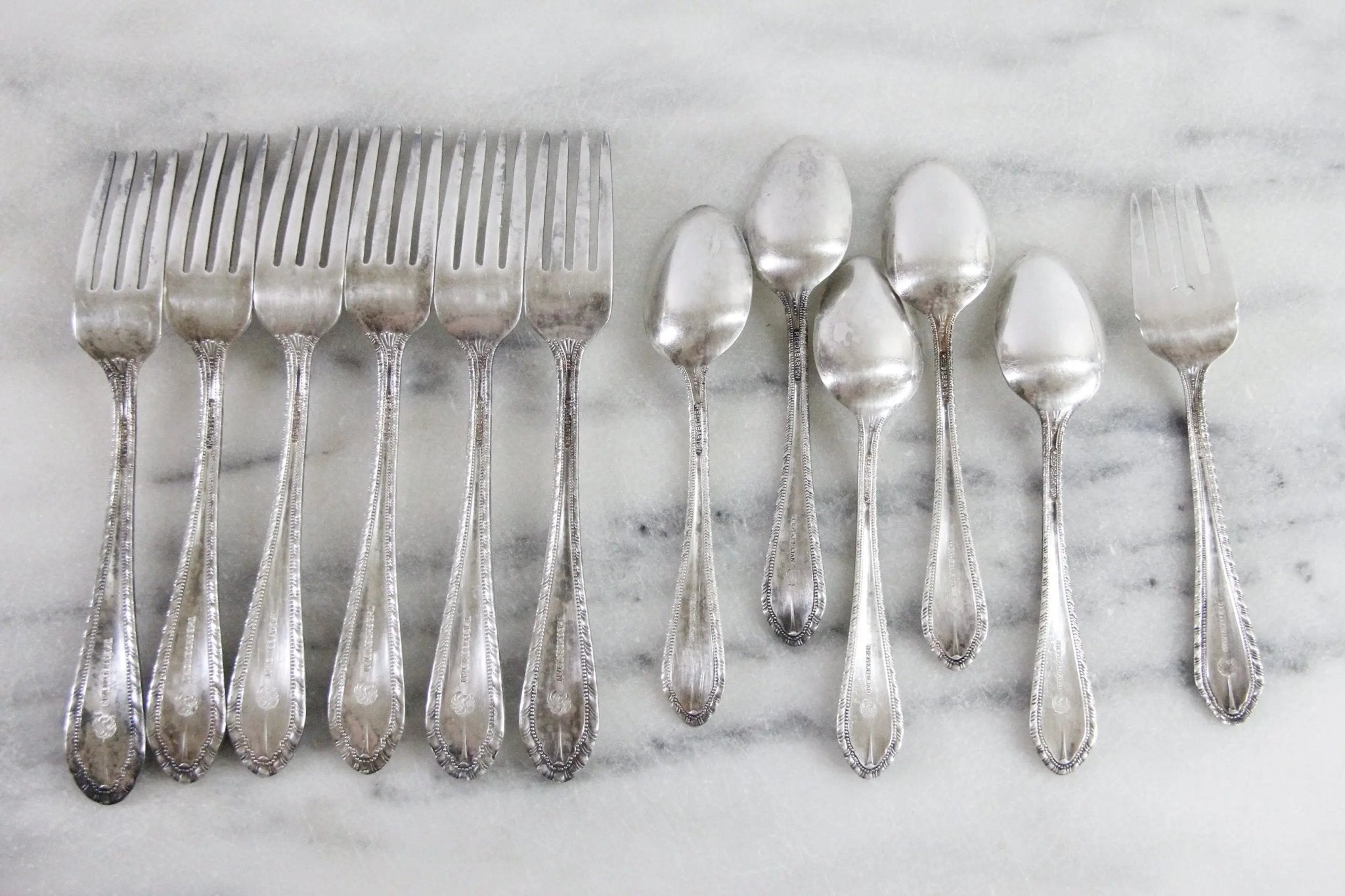 Vintage Hotel Flatware | Lot 12 Pieces Phoenician Hotel - Debra Hall Lifestyle