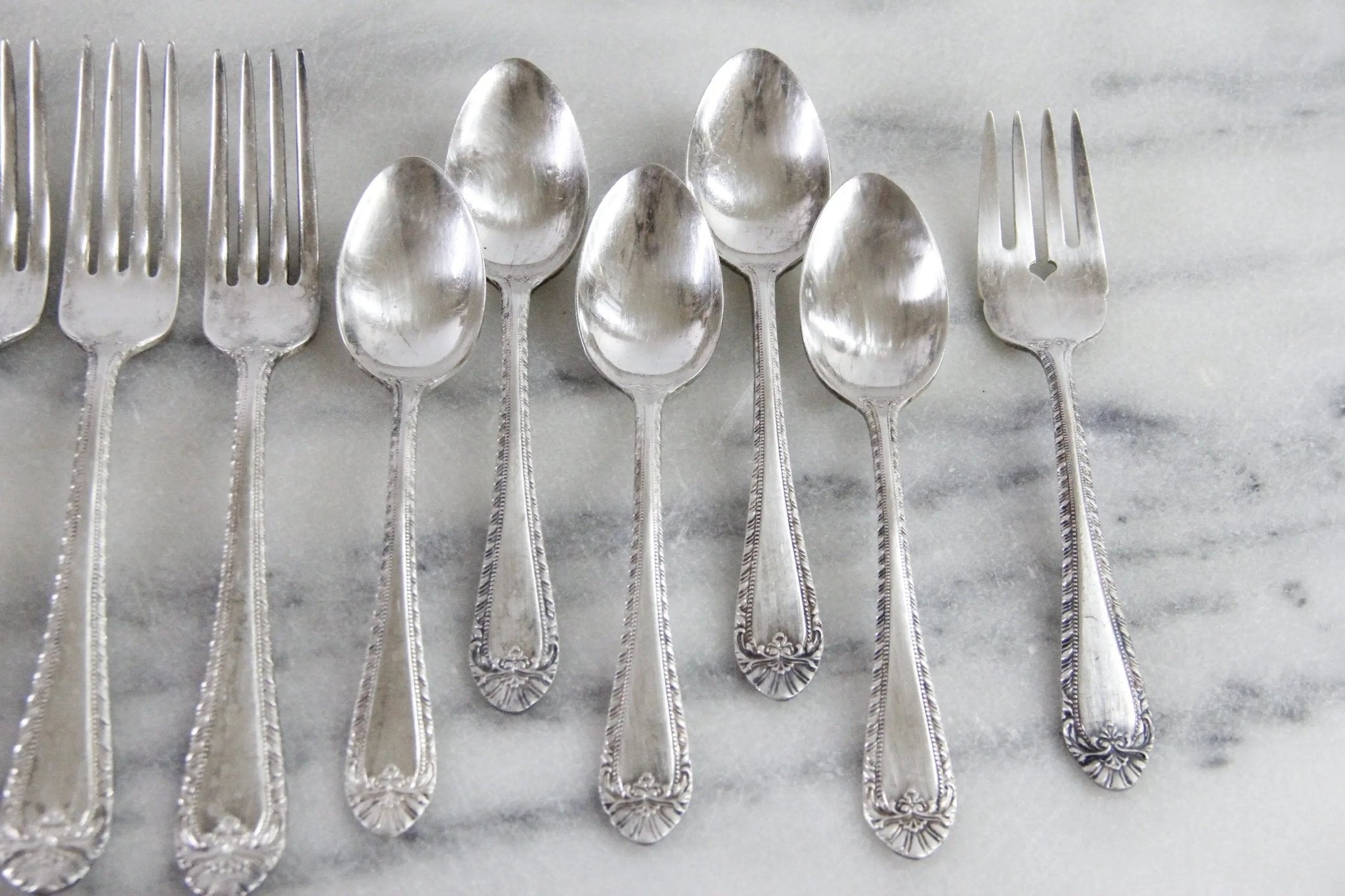Vintage Hotel Flatware | Lot 12 Pieces Phoenician Hotel - Debra Hall Lifestyle