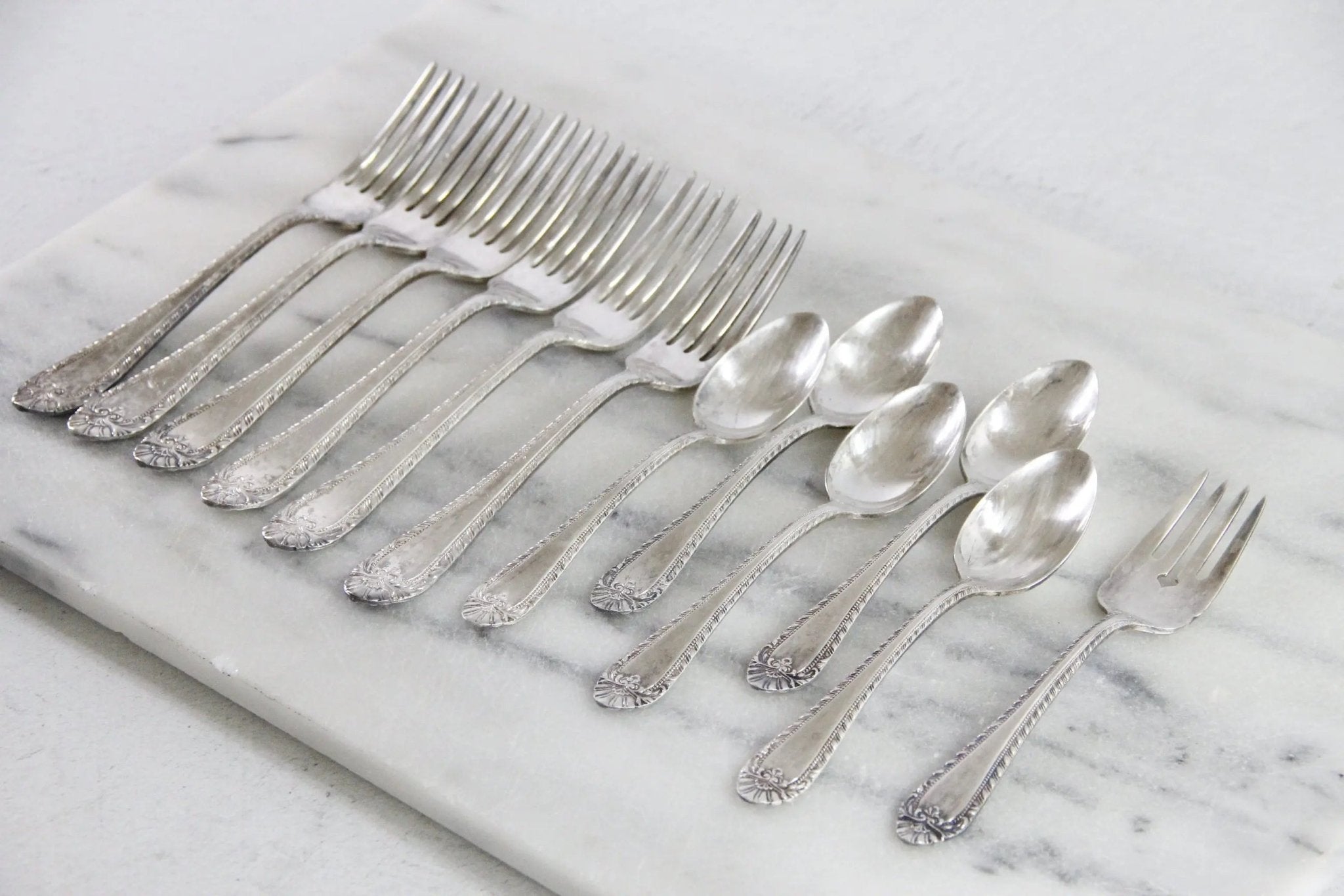 Vintage Hotel Flatware | Lot 12 Pieces Phoenician Hotel - Debra Hall Lifestyle