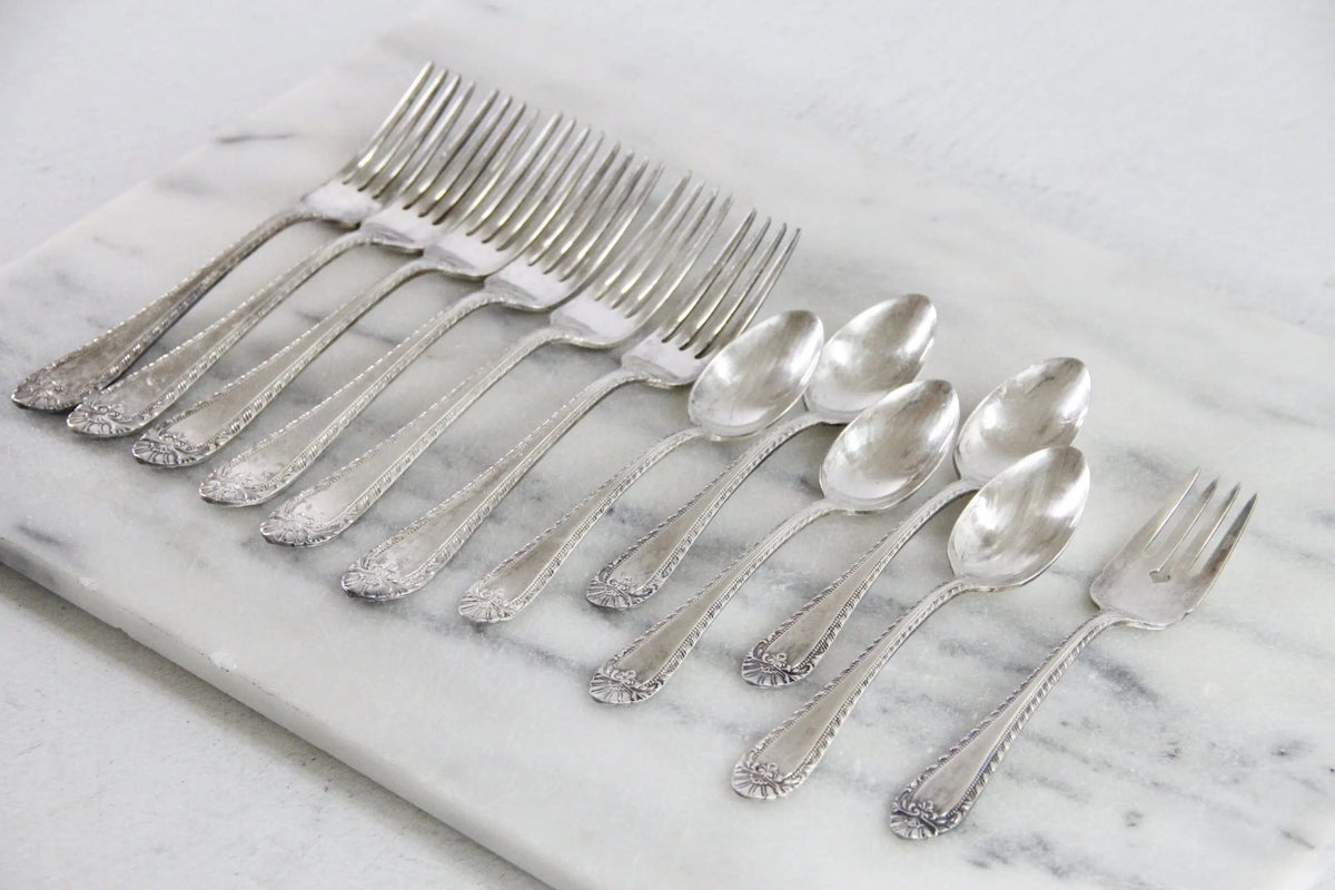 Vintage Hotel Flatware | Lot 12 Pieces Phoenician Hotel - Debra Hall Lifestyle