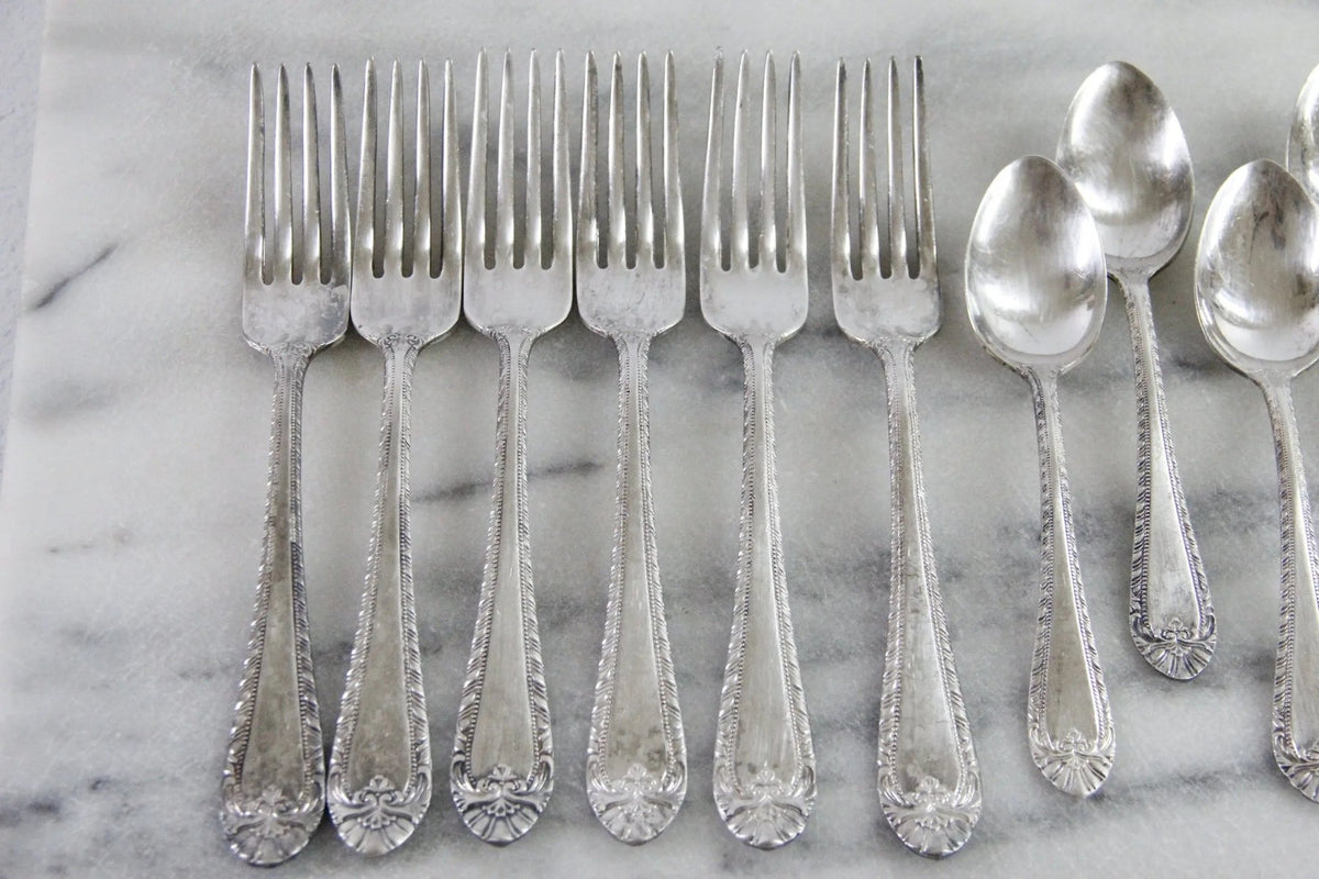 Vintage Hotel Flatware | Lot 12 Pieces Phoenician Hotel - Debra Hall Lifestyle