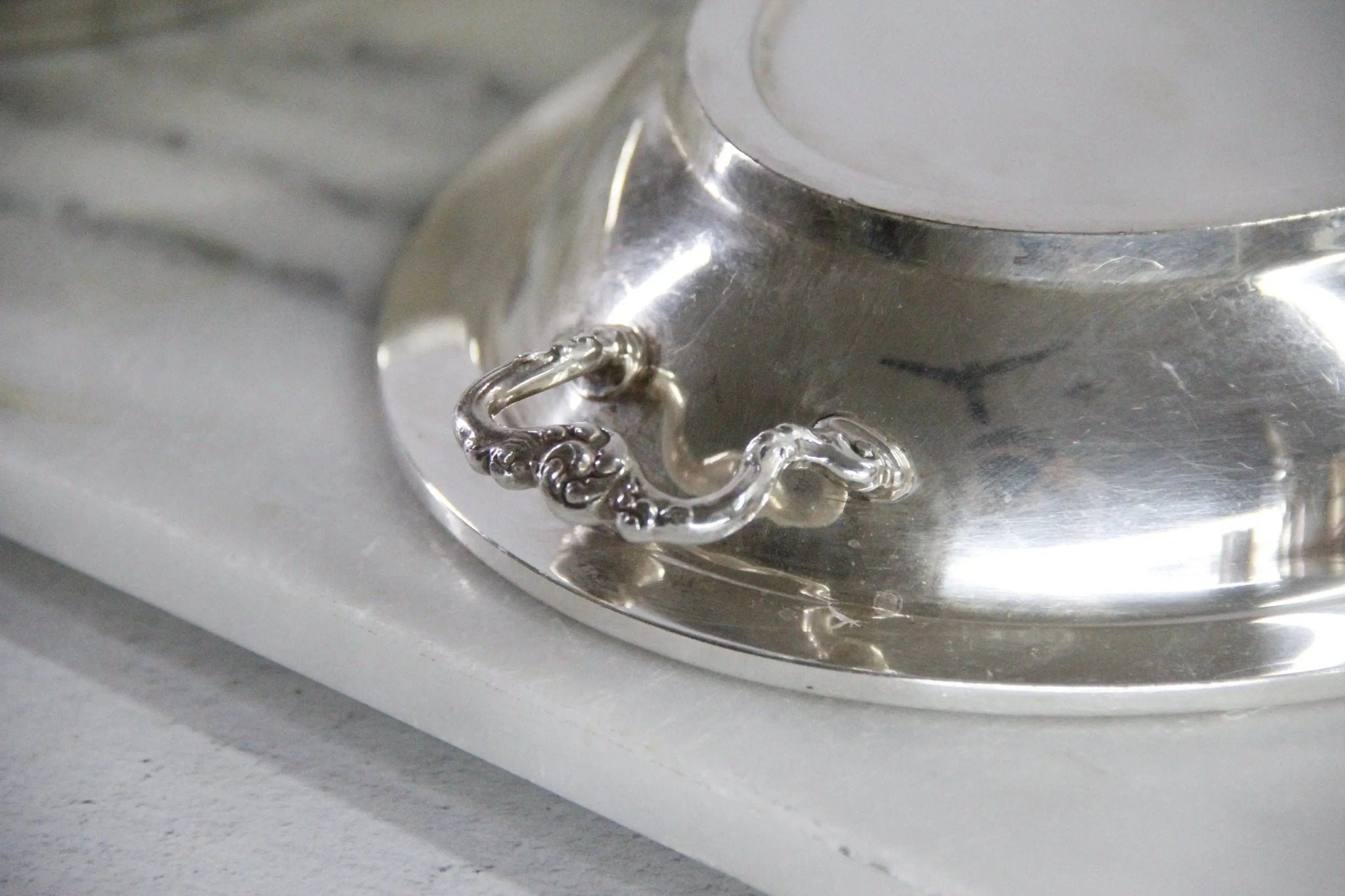 Vintage Hotel Silver Covered Dish | Reed & Barton Silver Soldered 1941 - Debra Hall Lifestyle