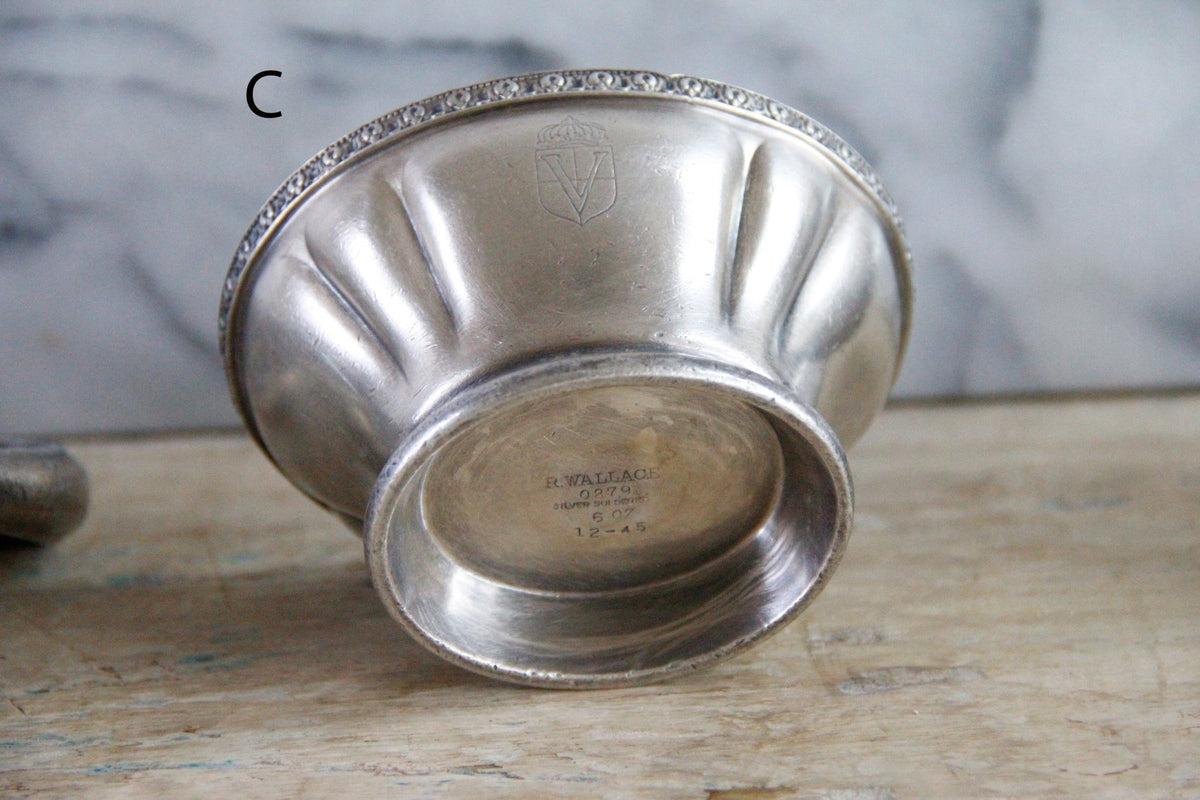 Vintage Hotel Silver R. Wallace Silver Soldered Serveware - Debra Hall Lifestyle
