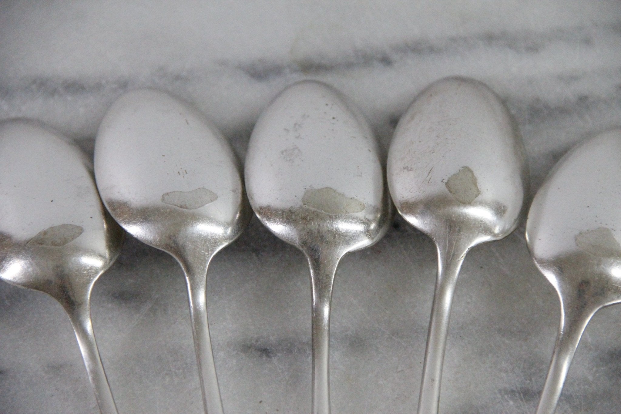 Vintage Hotel Silverware | 5 Hamburg Hotel Crest Spoons - Debra Hall Lifestyle