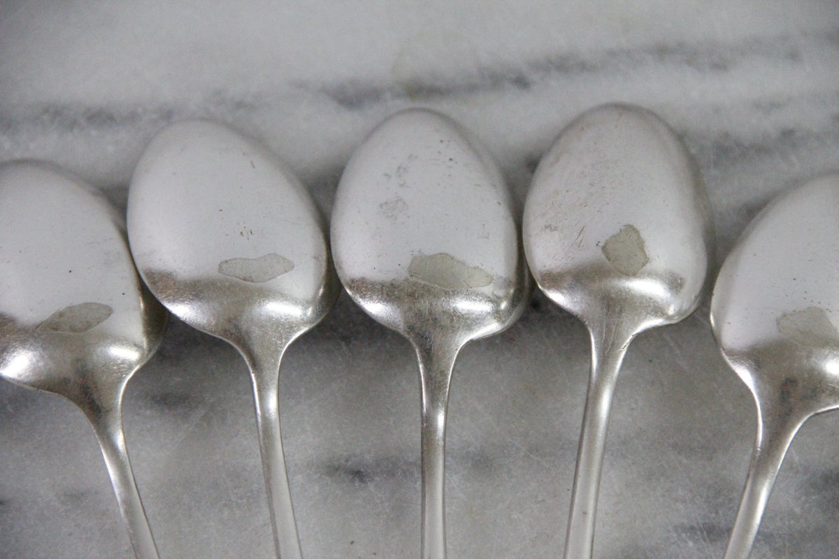 Vintage Hotel Silverware | 5 Hamburg Hotel Crest Spoons - Debra Hall Lifestyle
