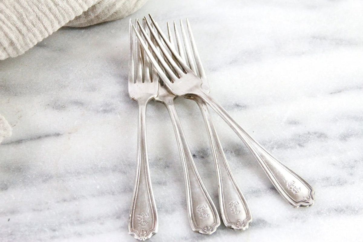 Vintage Hotel Silverware | Biltmore Hotel Forks 4 Pc. - Debra Hall Lifestyle