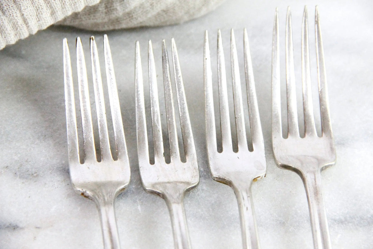 Vintage Hotel Silverware | Biltmore Hotel Forks 4 Pc. - Debra Hall Lifestyle