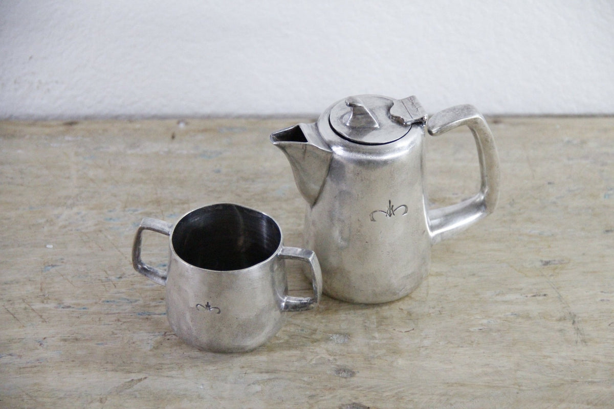 Vintage London Hilton Hotel Silver Tea Set English Silverplate - Debra Hall Lifestyle