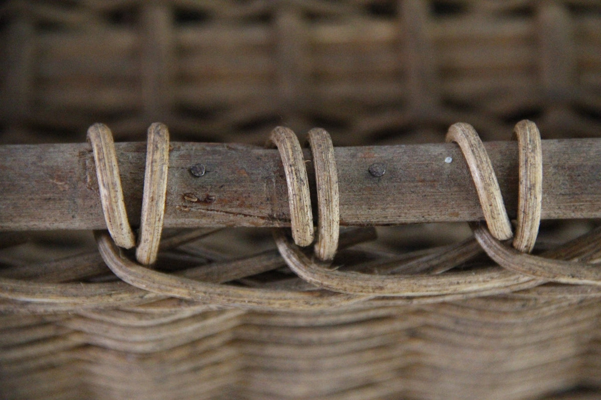 Vintage Market Basket | Large French Style Woven Basket - Debra Hall Lifestyle