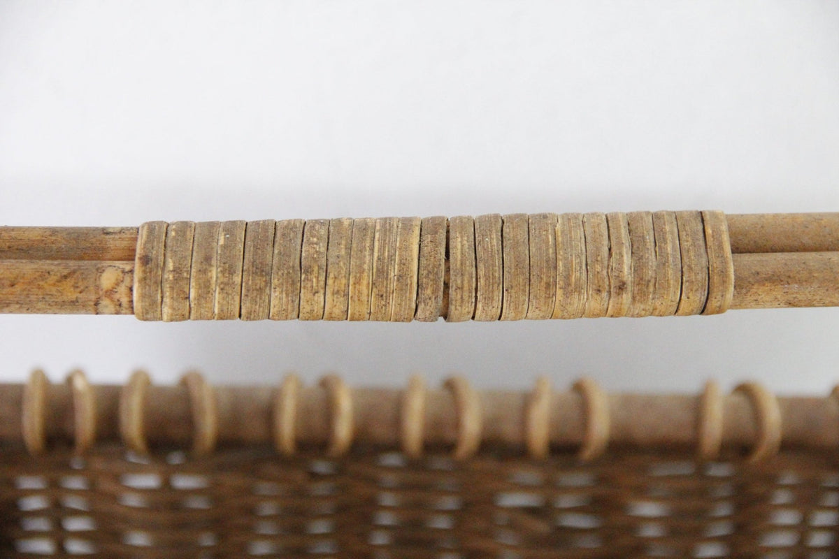 Vintage Market Basket | Large French Style Woven Basket - Debra Hall Lifestyle