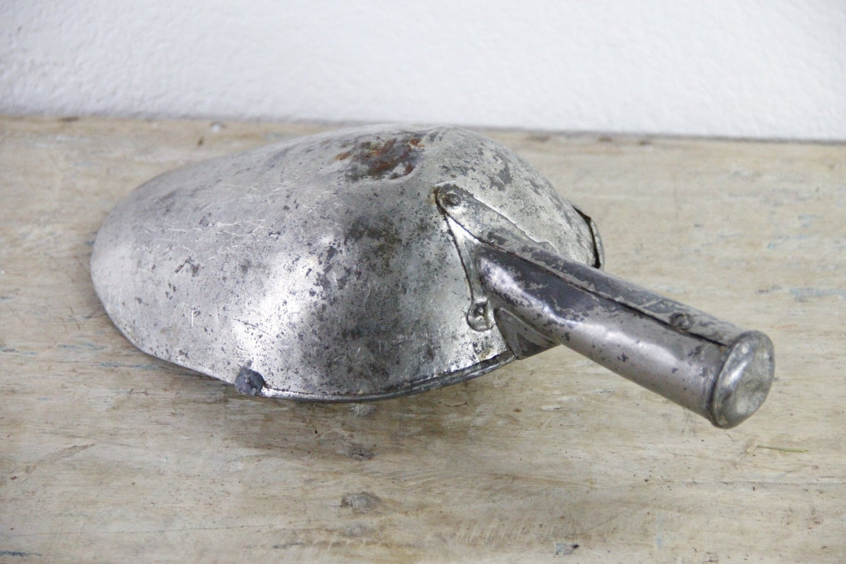 Vintage Metal Grain Scoop Large Primitive Farmhouse Utility Scoop - Debra Hall Lifestyle