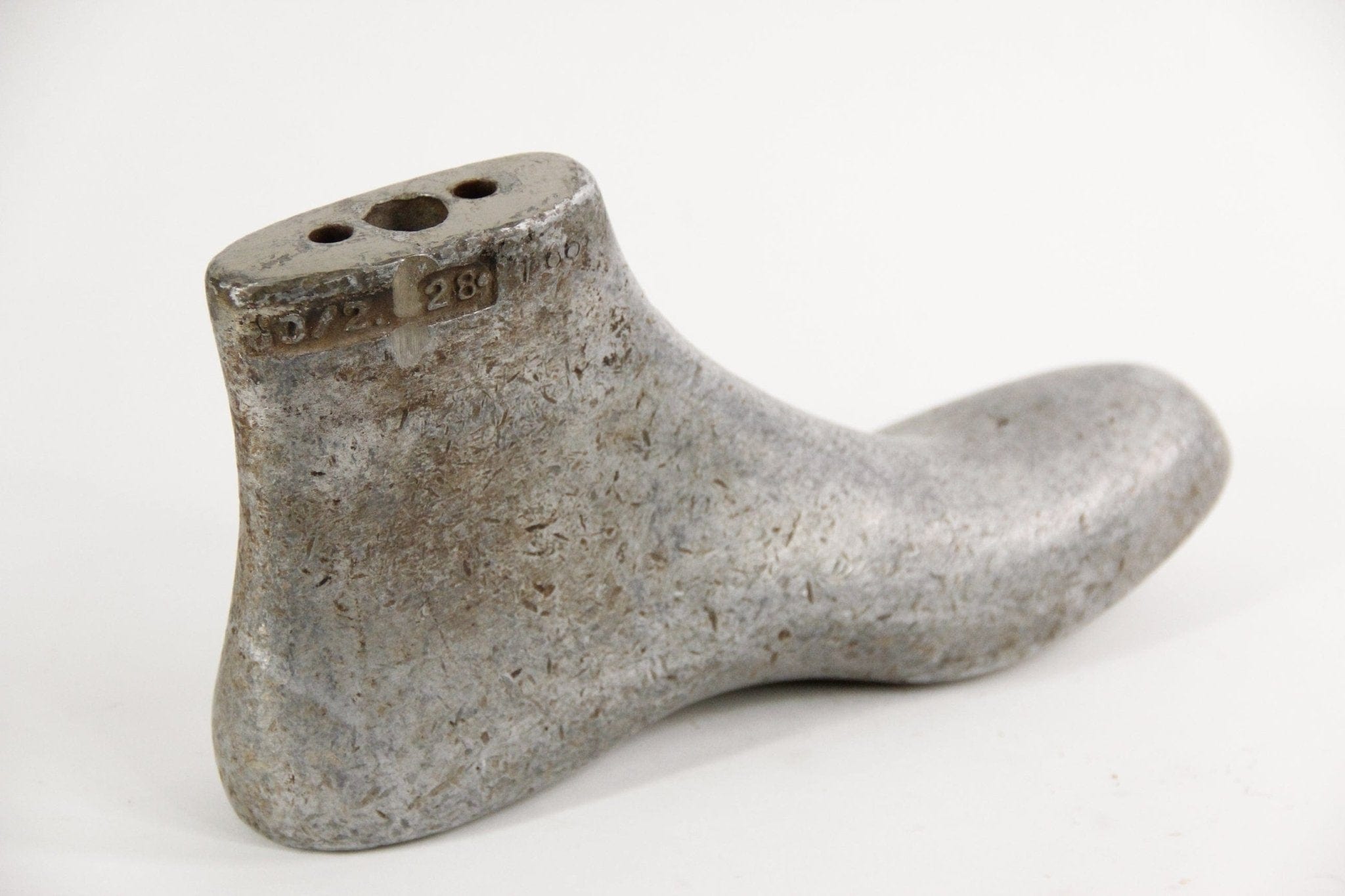 Vintage Metal Shoe Form Mold | Industrial Object