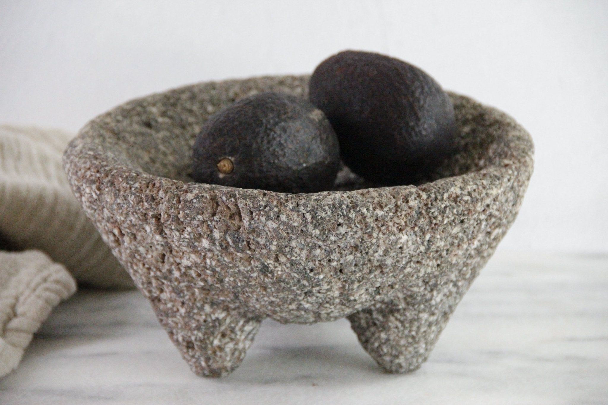 Vintage Molcajete | Authentic Basalt Stone Bowl Mortar - Debra Hall Lifestyle
