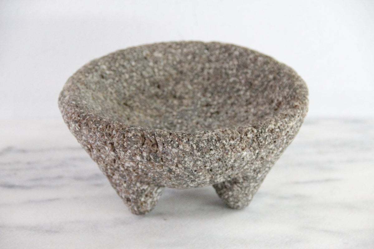 Vintage Molcajete | Authentic Basalt Stone Bowl Mortar - Debra Hall Lifestyle