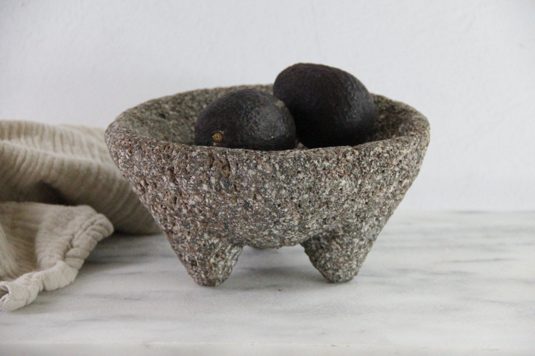 Vintage Molcajete | Authentic Basalt Stone Bowl Mortar - Debra Hall Lifestyle