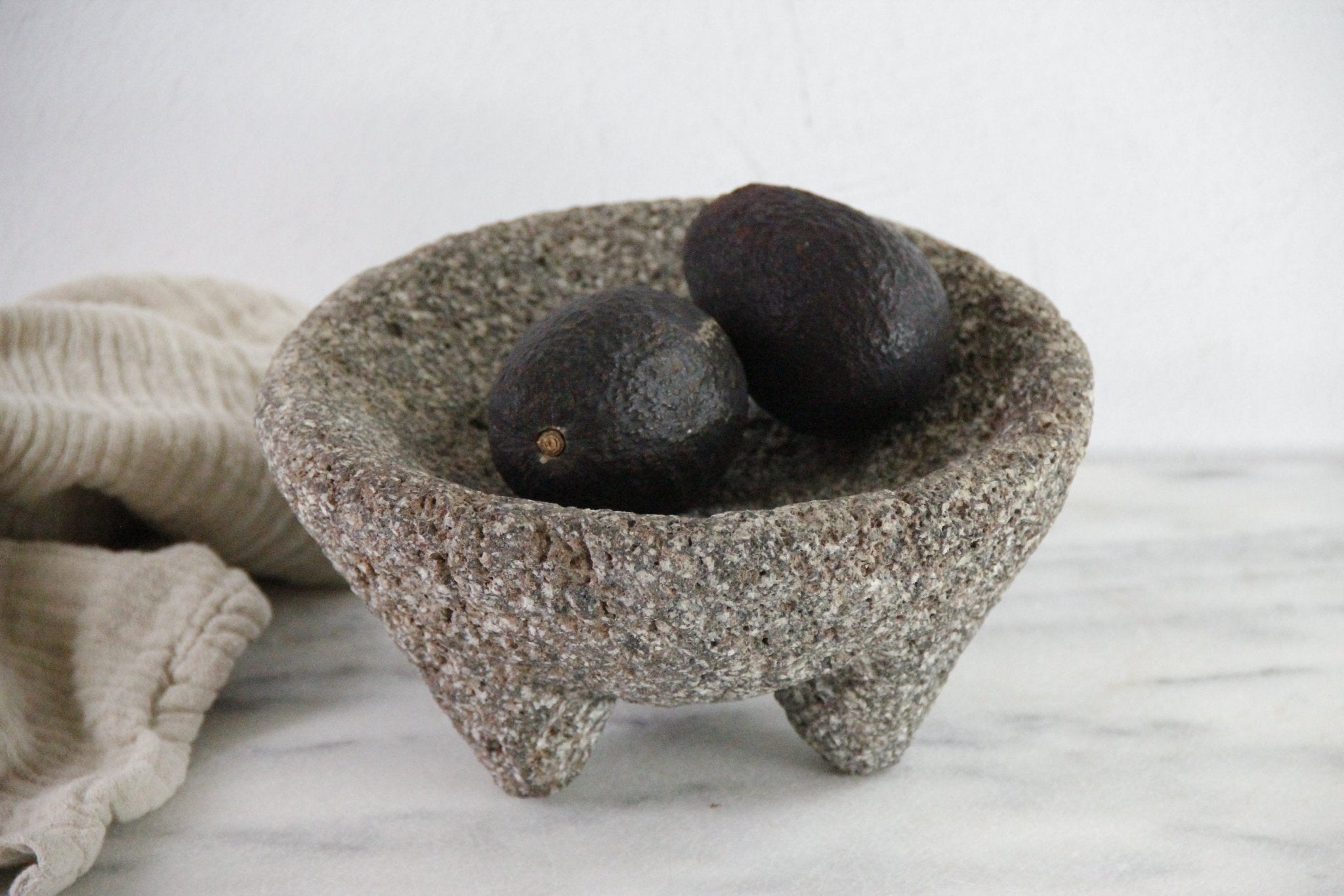Vintage Molcajete | Authentic Basalt Stone Bowl Mortar - Debra Hall Lifestyle
