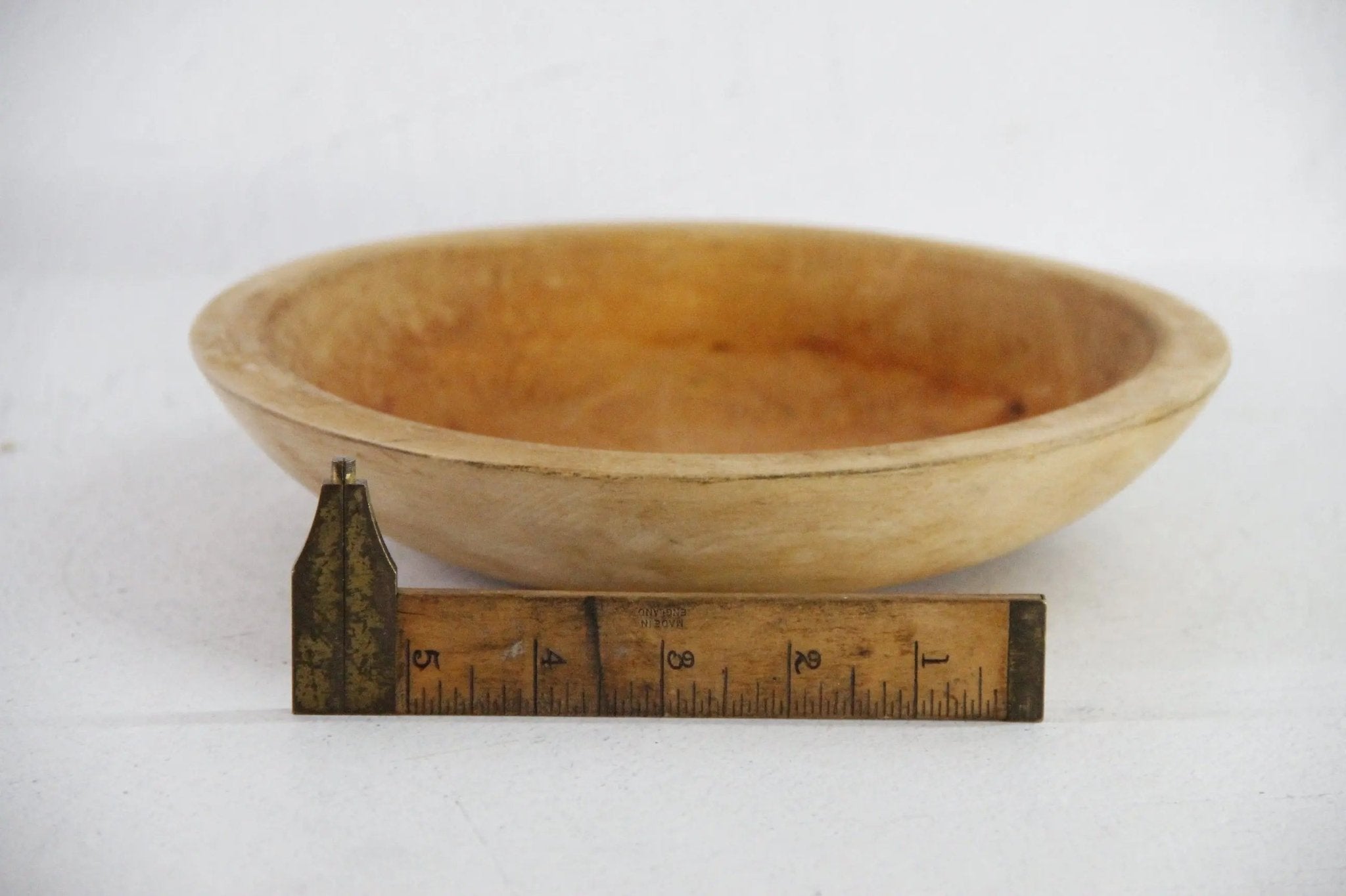 Vintage Munising Wood Bowl | Small Rustic Dough Bowl - Debra Hall Lifestyle