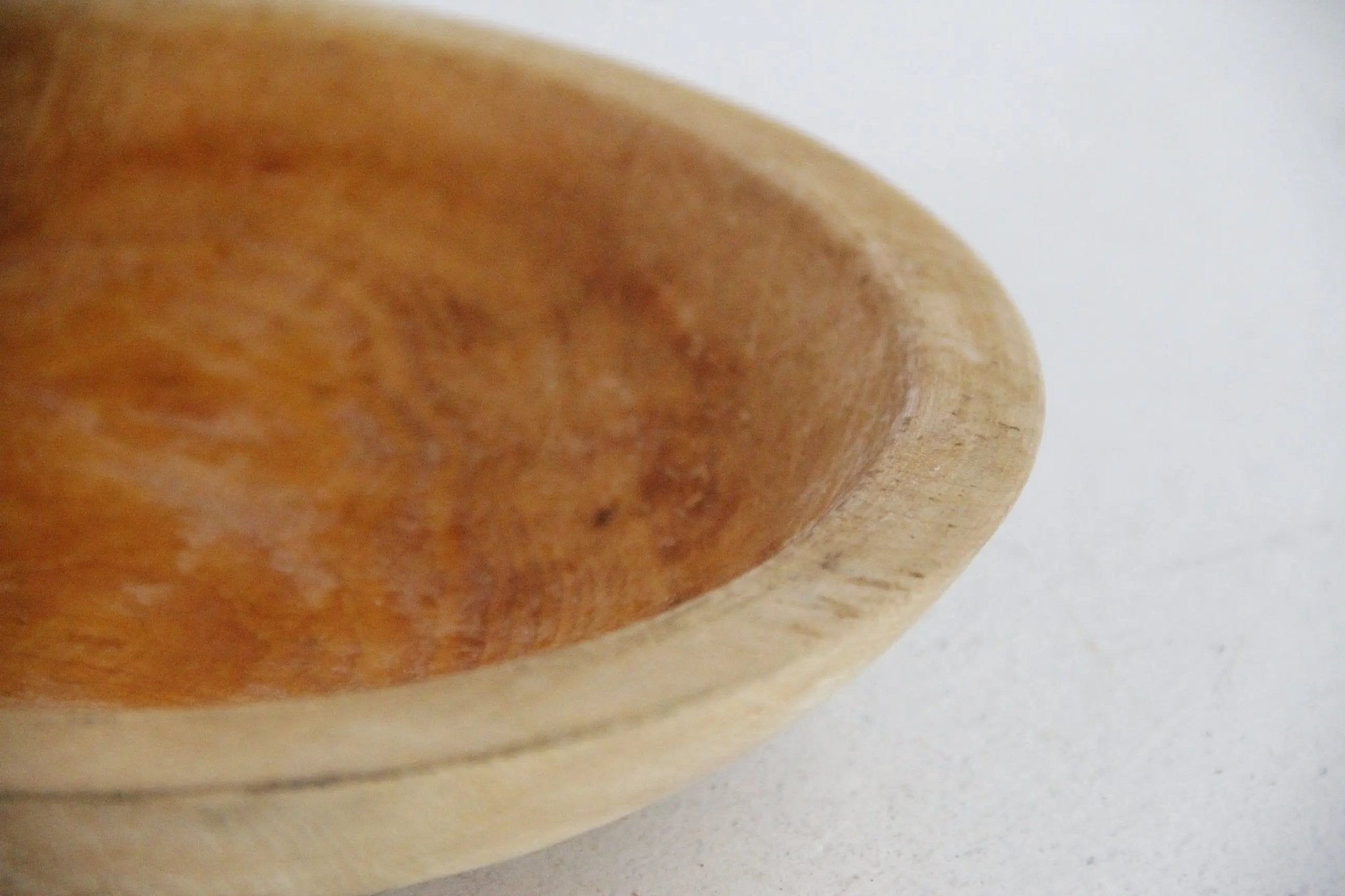 Vintage Munising Wood Bowl Stamped | Primitive 9" Turned Dough - Debra Hall Lifestyle