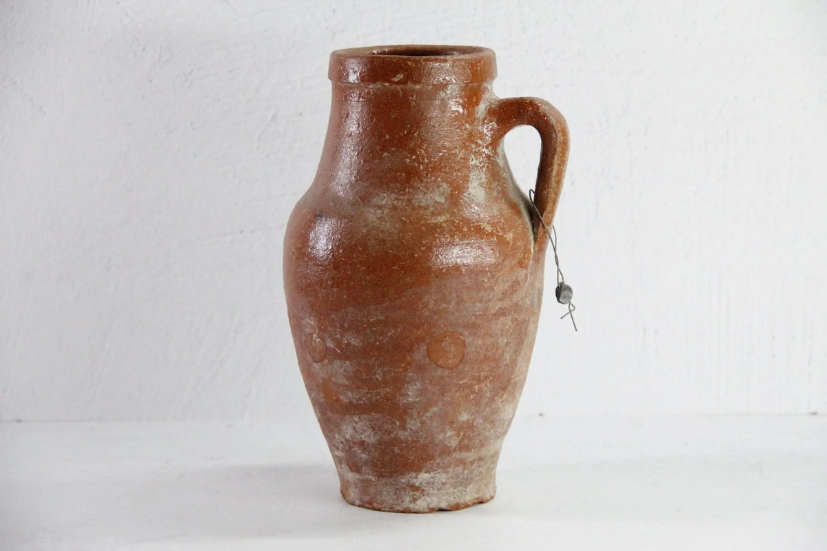 Vintage Olive Jar | Found Vessel European Storage 10.5" - Debra Hall Lifestyle