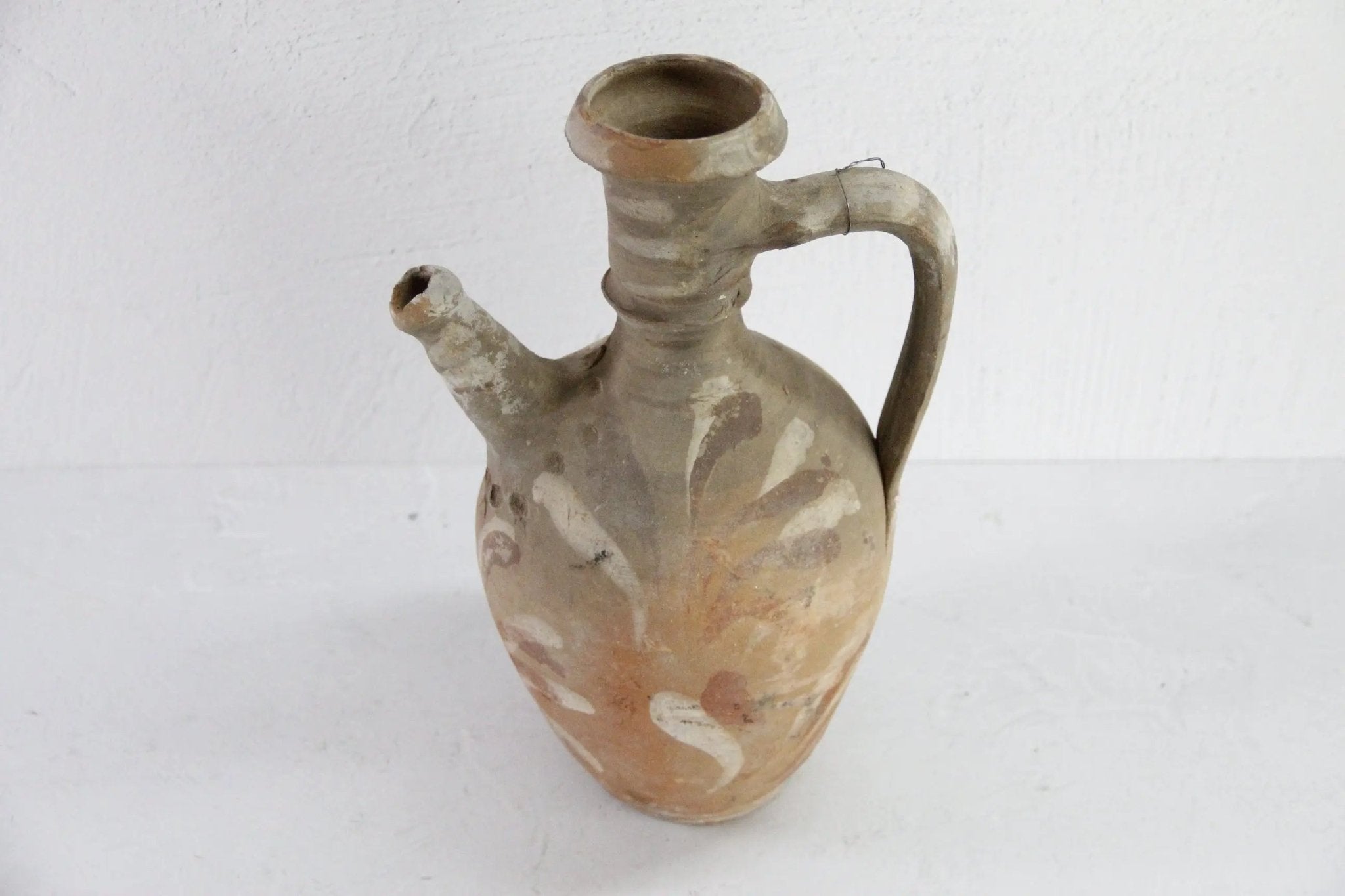 Vintage Olive Jar |Turkish Vase, Pottery Vessel, Clay Amphora - Debra Hall Lifestyle