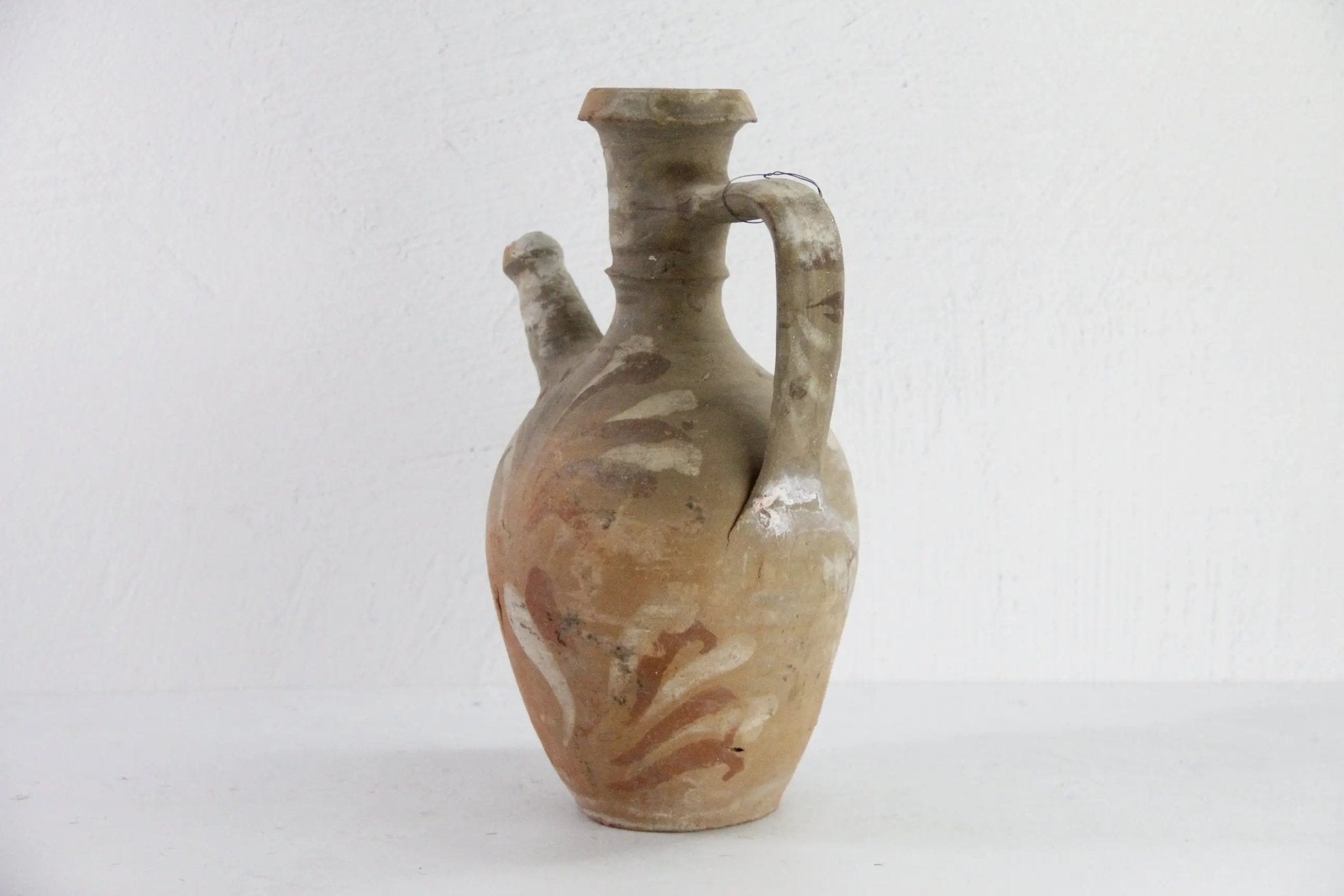 Vintage Olive Jar |Turkish Vase, Pottery Vessel, Clay Amphora - Debra Hall Lifestyle