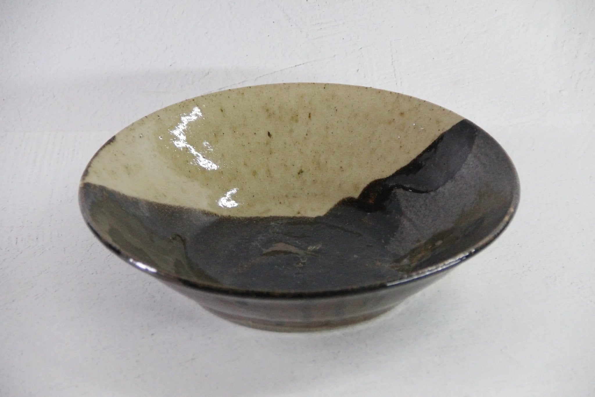 Vintage Pottery Bowl | 70s Signed Studio Art Drip Glaze - Debra Hall Lifestyle