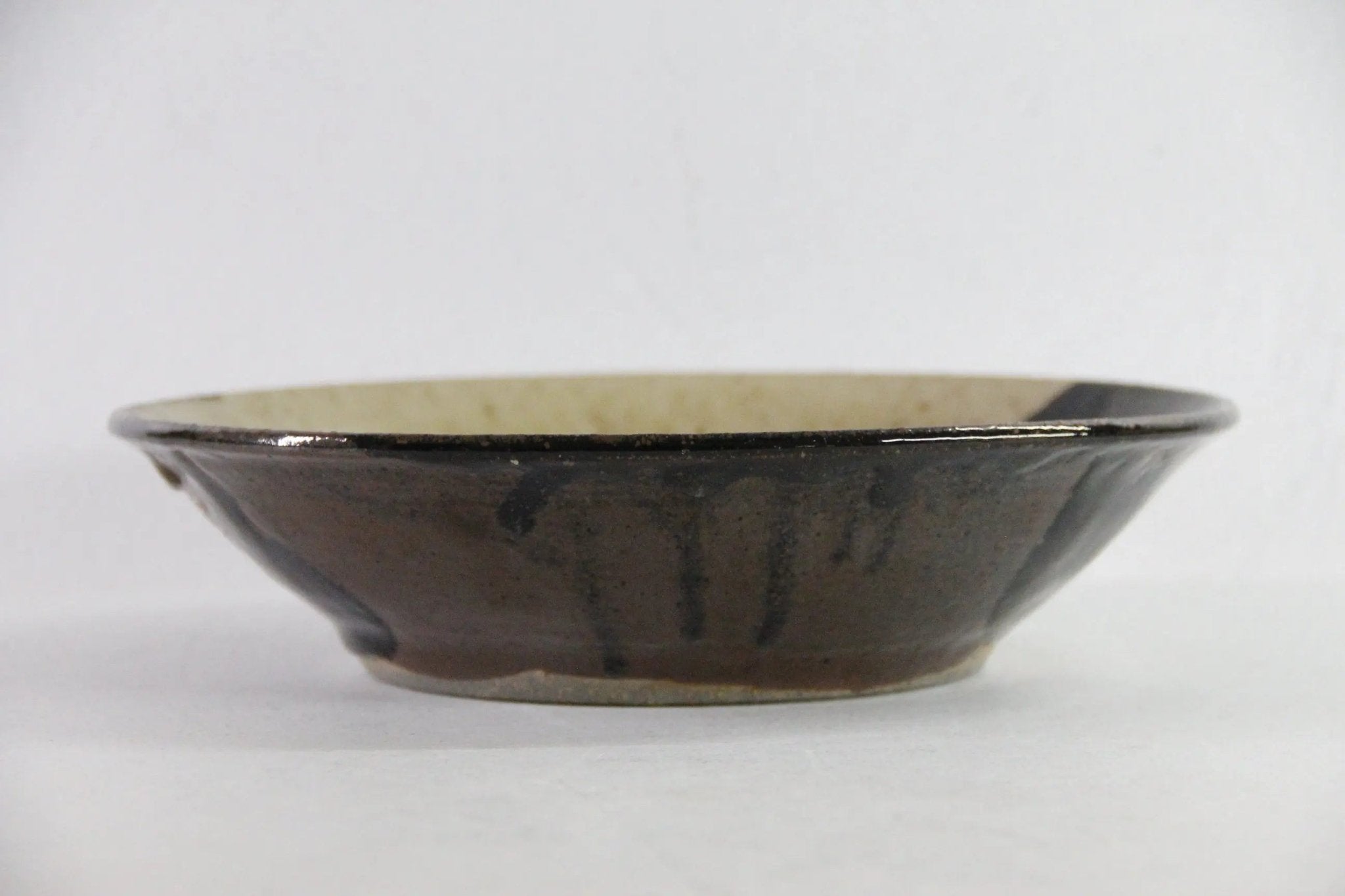 Vintage Pottery Bowl | 70s Signed Studio Art Drip Glaze - Debra Hall Lifestyle