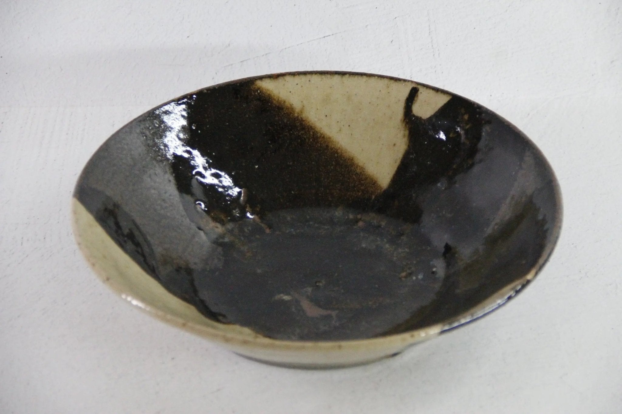 Vintage Pottery Bowl | 70s Signed Studio Art Drip Glaze - Debra Hall Lifestyle