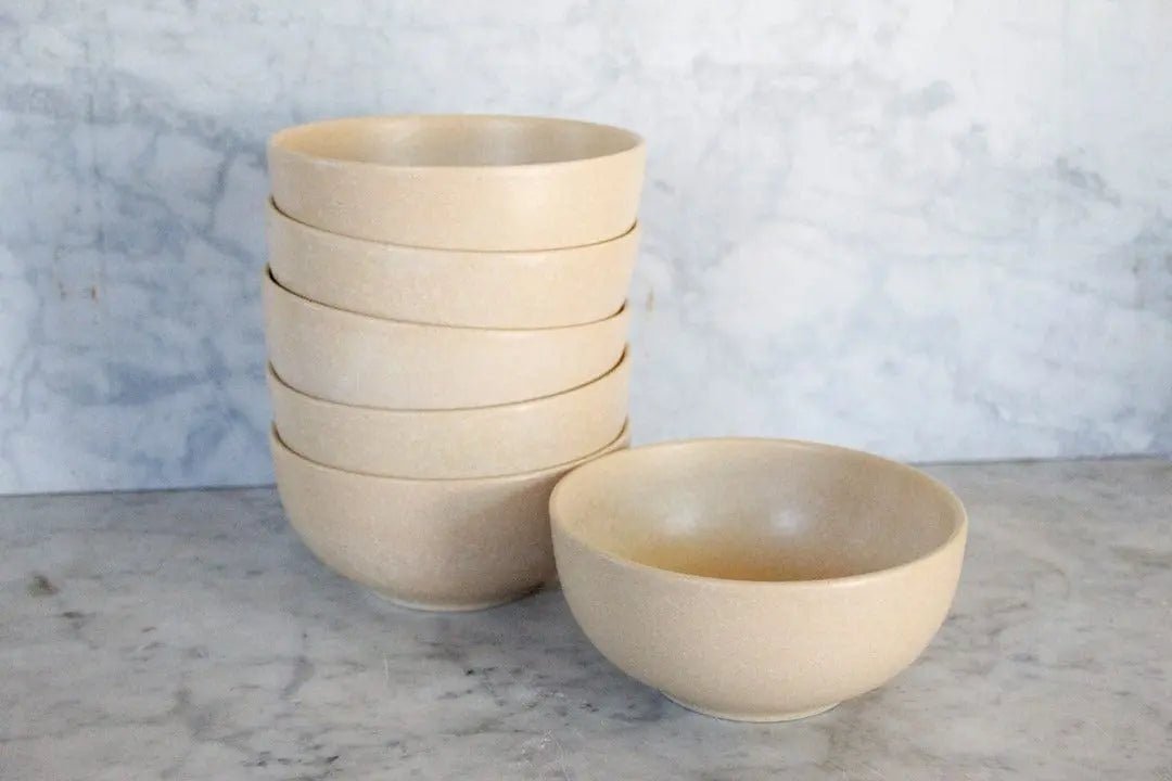 Vintage Pottery Bowls | France 6 Pcs. - Debra Hall Lifestyle